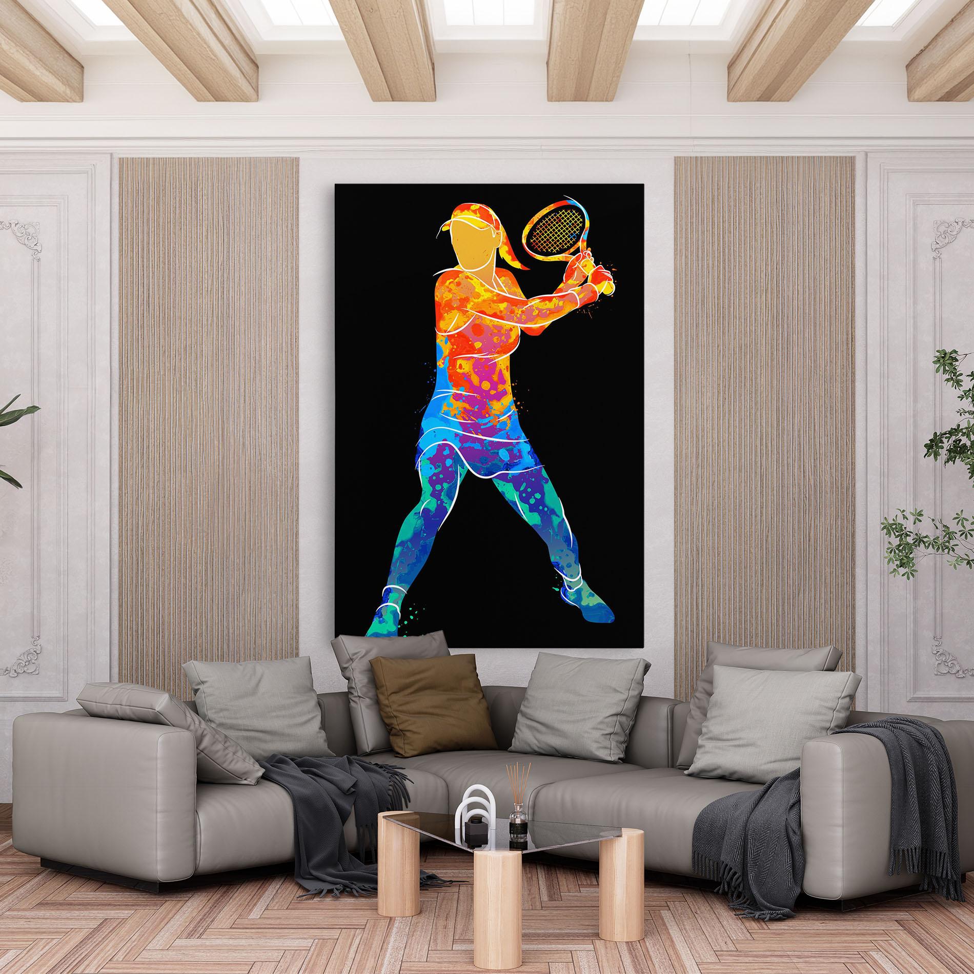 Vászonkép Green Orange Tennis mockup 6