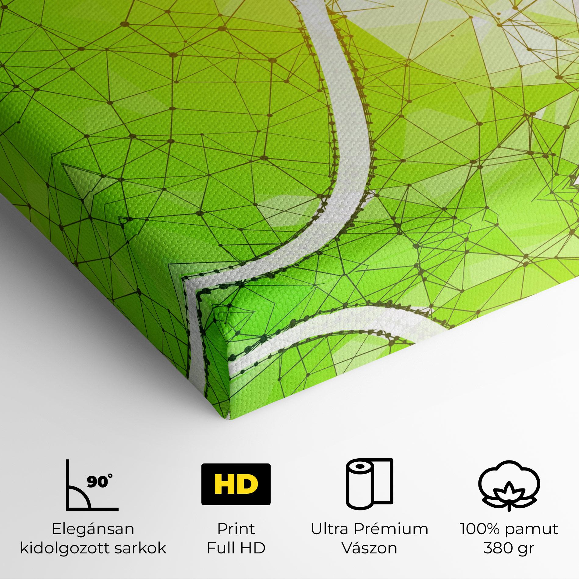 Vászonkép Green Line Tennis mockup 4