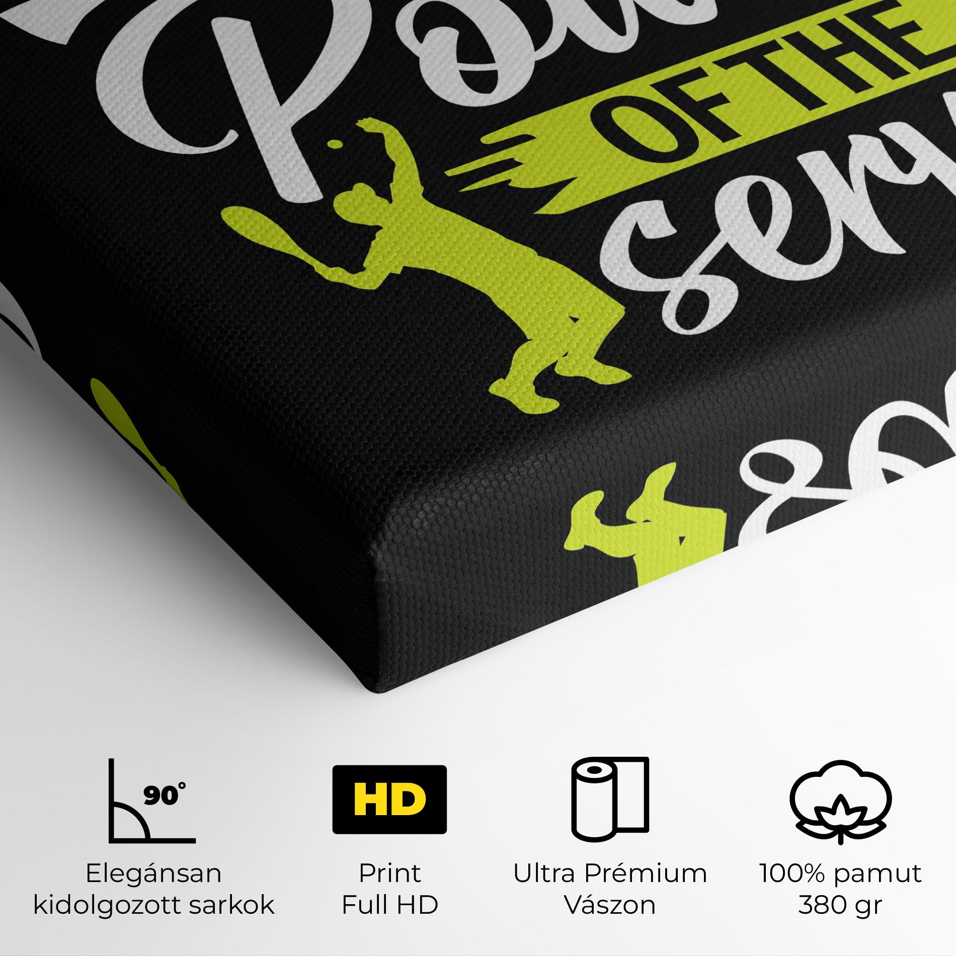 Vászonkép Power Serve mockup 4