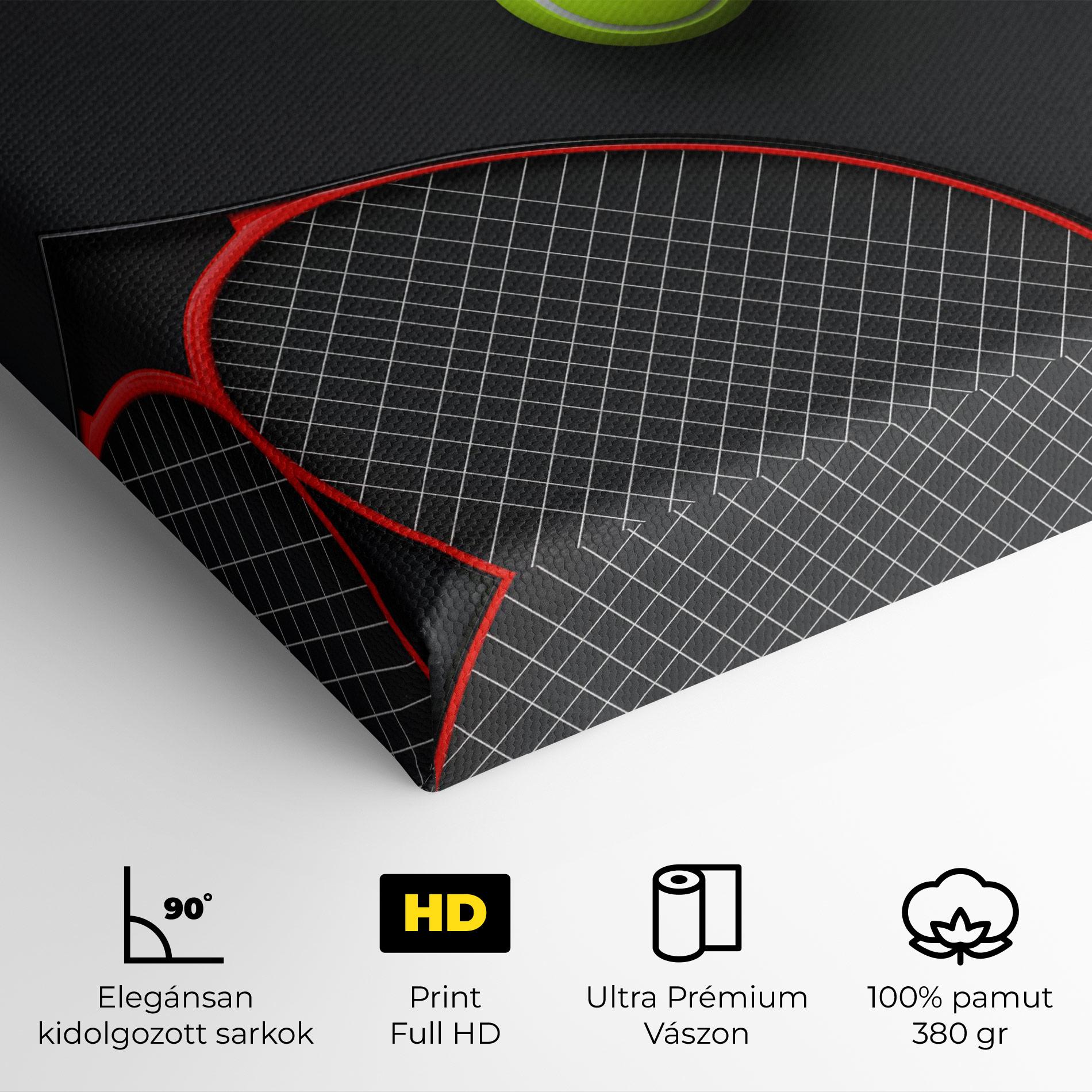 Vászonkép Red Tennis Rackets mockup 4