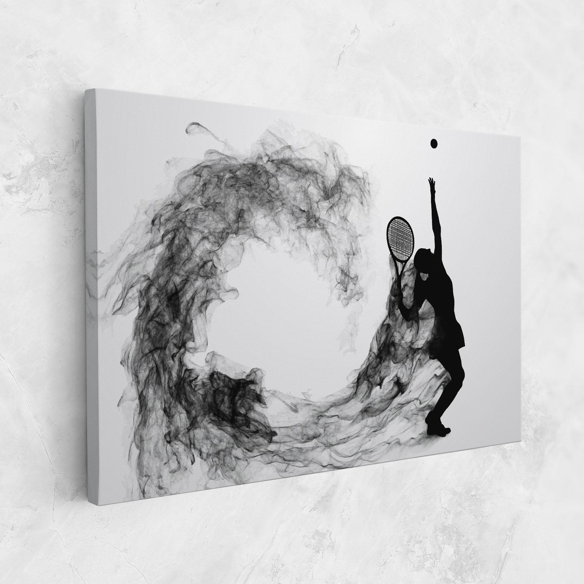 Vászonkép Black Tennis Smoke mockup 1