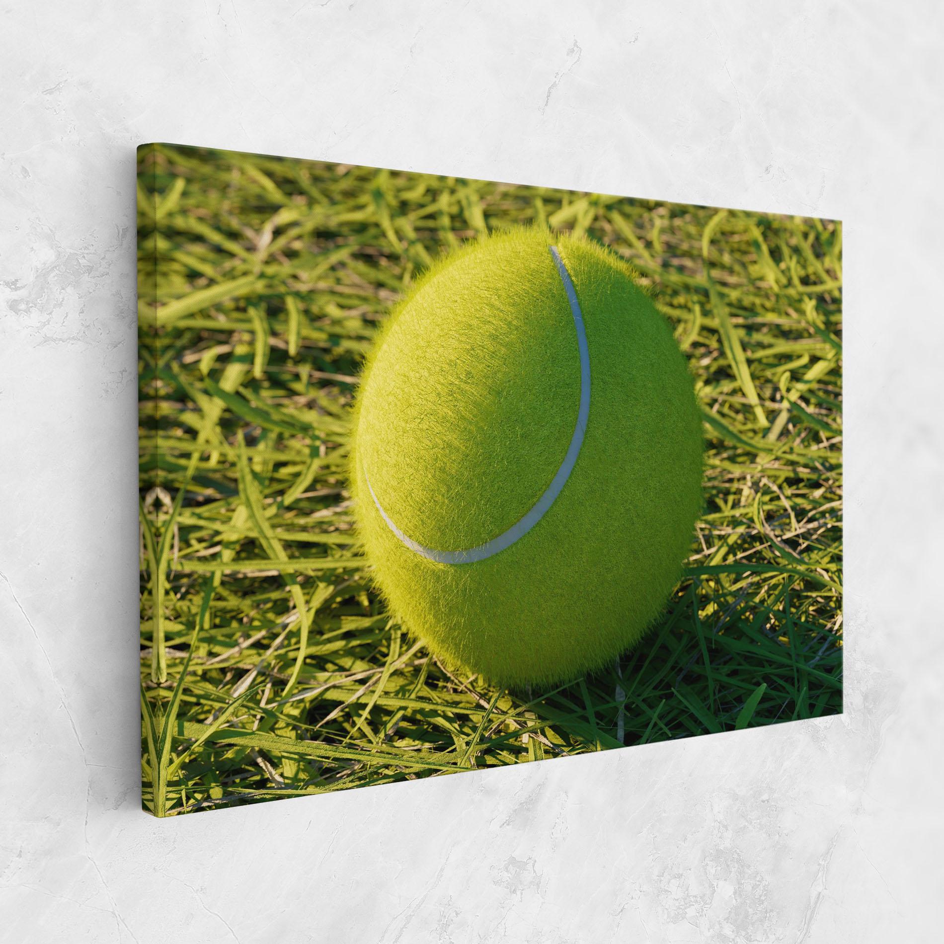 Vászonkép Green Tennis Ball mockup 1