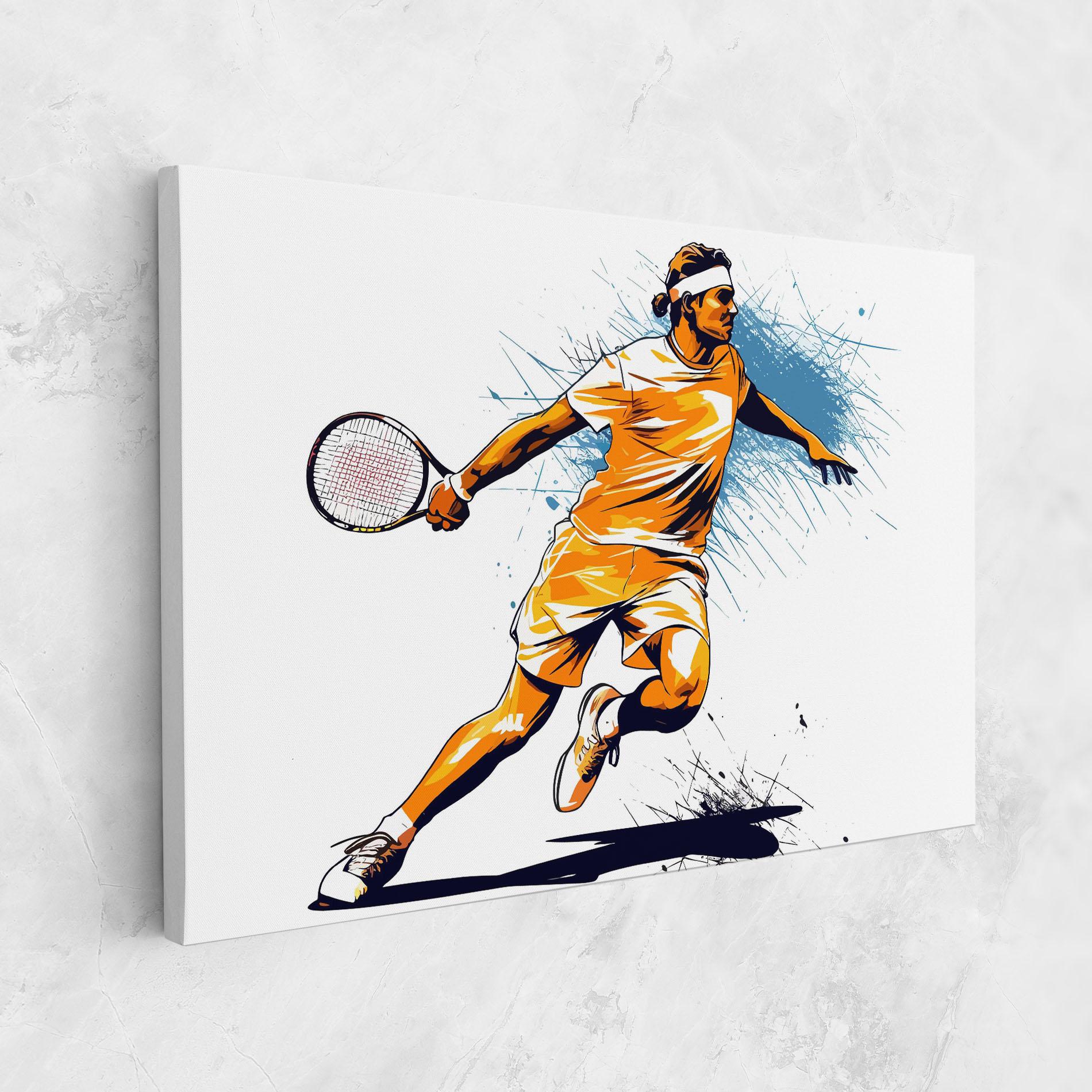 Vászonkép Orange Blue Tennis mockup 1