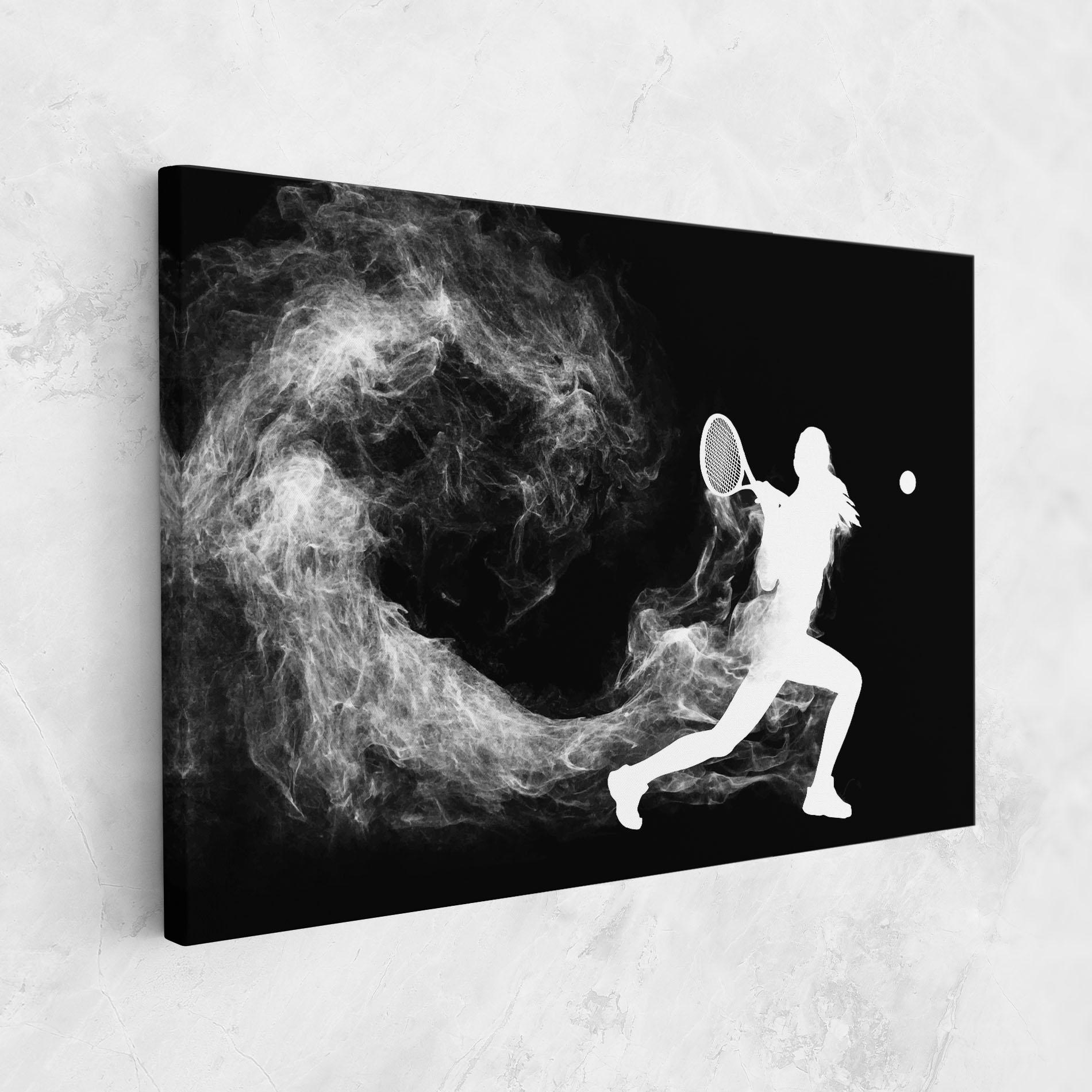 Vászonkép Tennis Spoke White mockup 1