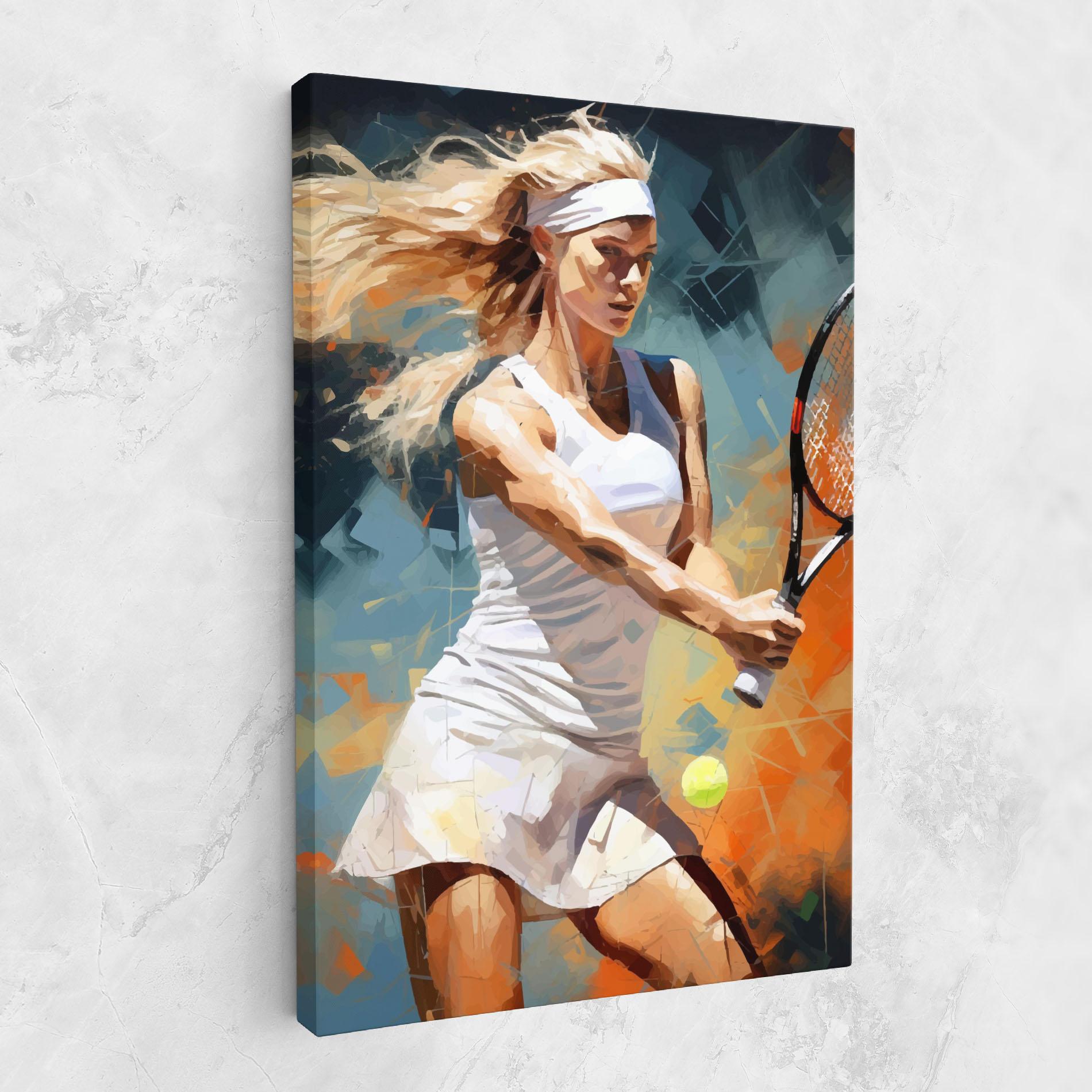 Vászonkép Blonde Tennis Girl mockup 1