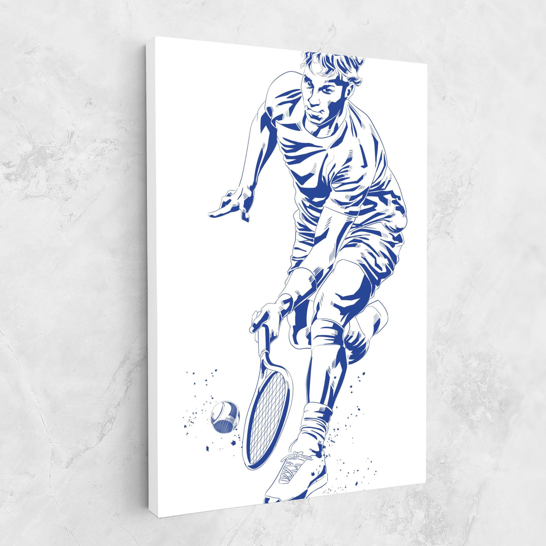 Vászonkép Blue Tennis mockup 1