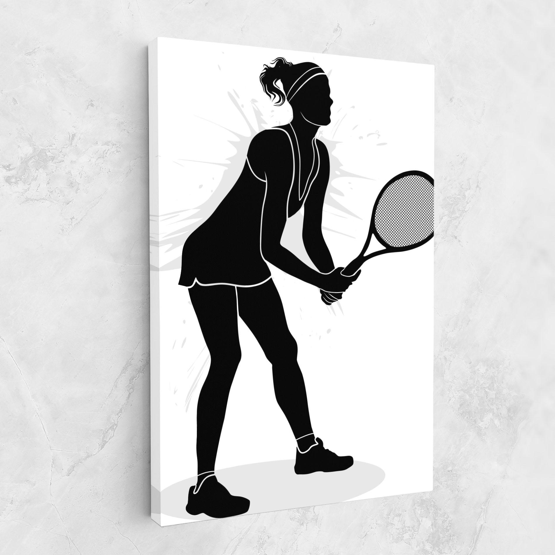 Vászonkép Female Tennis Player mockup 1