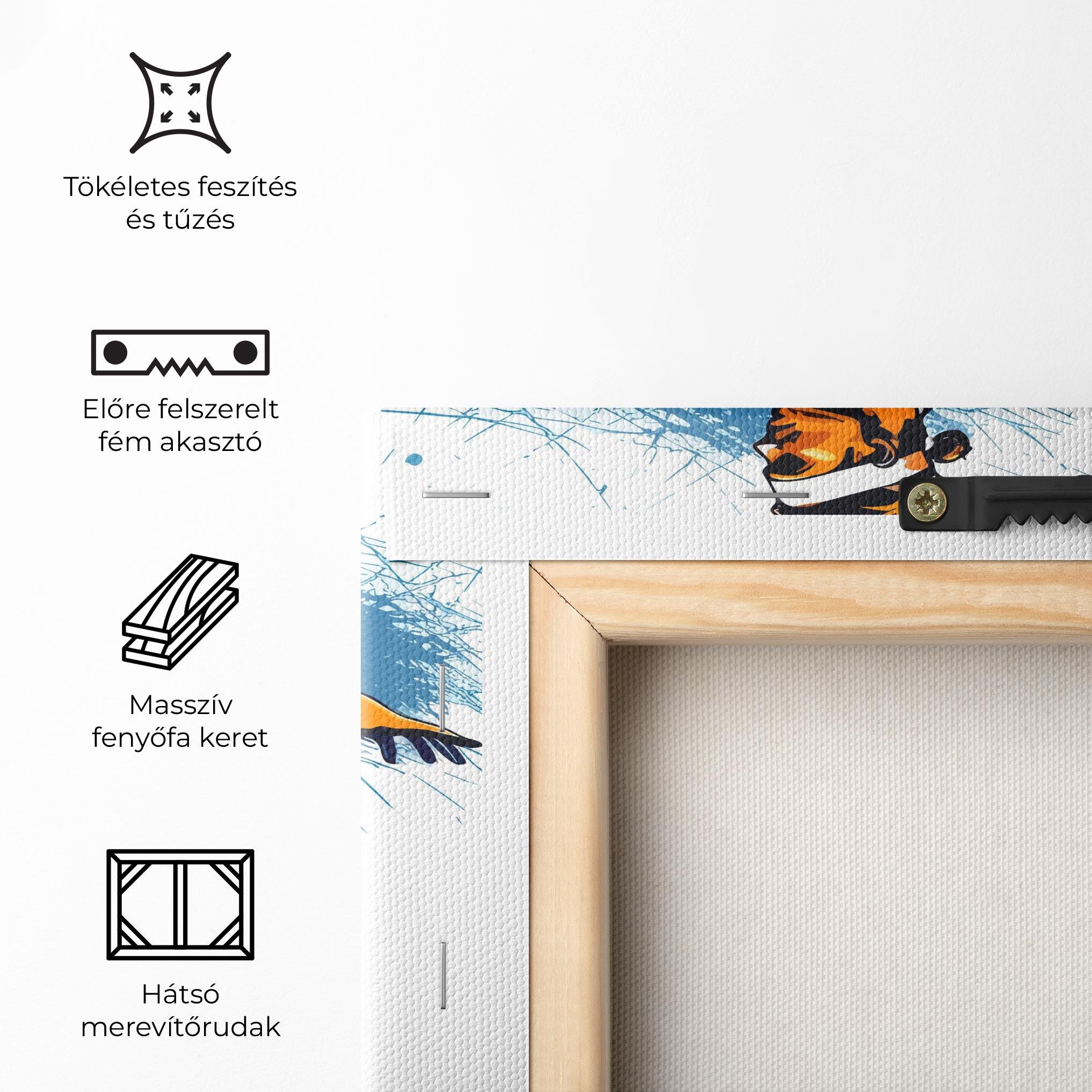 Vászonkép Orange Blue Tennis mockup 5