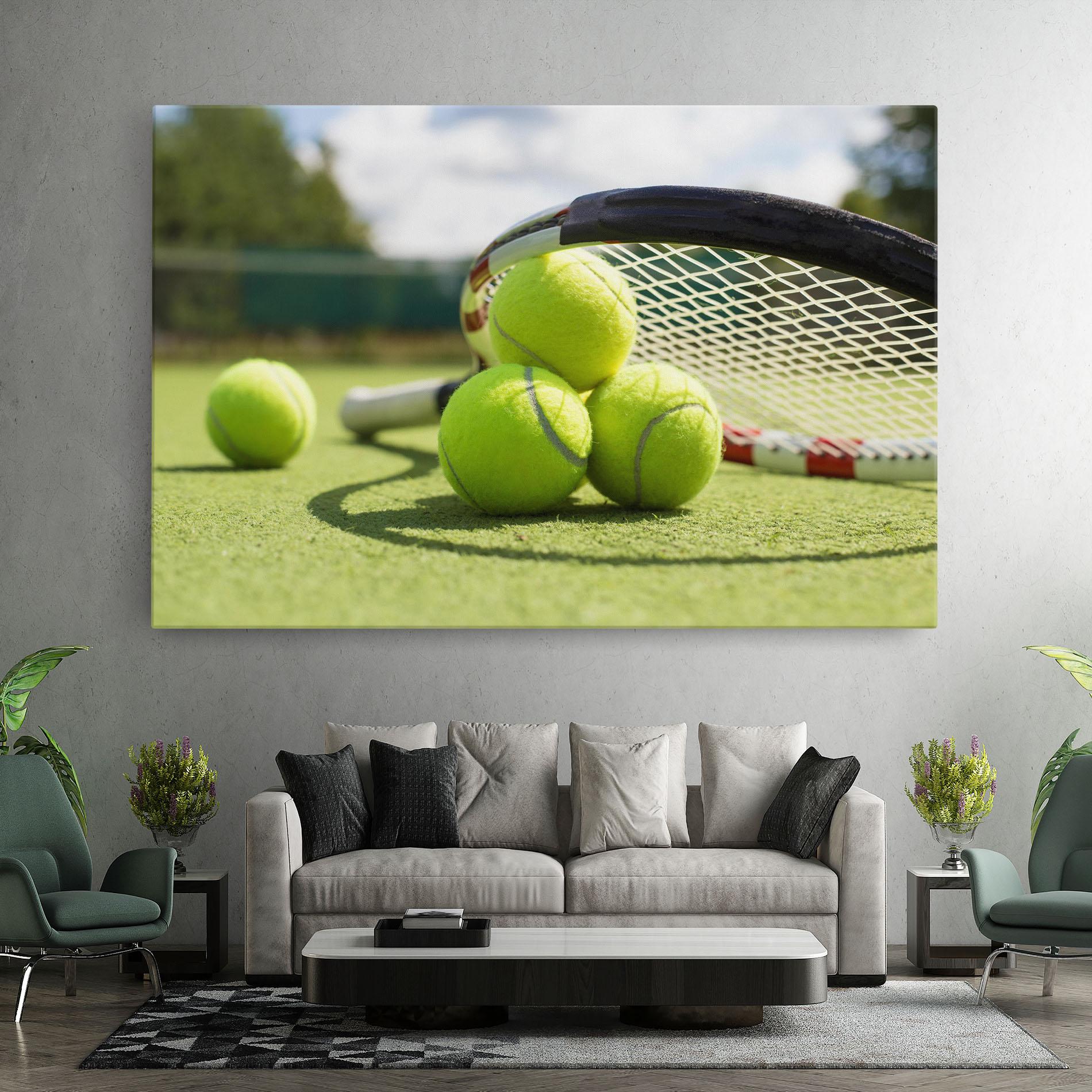 Vászonkép Grass Tennis Balls mockup 7