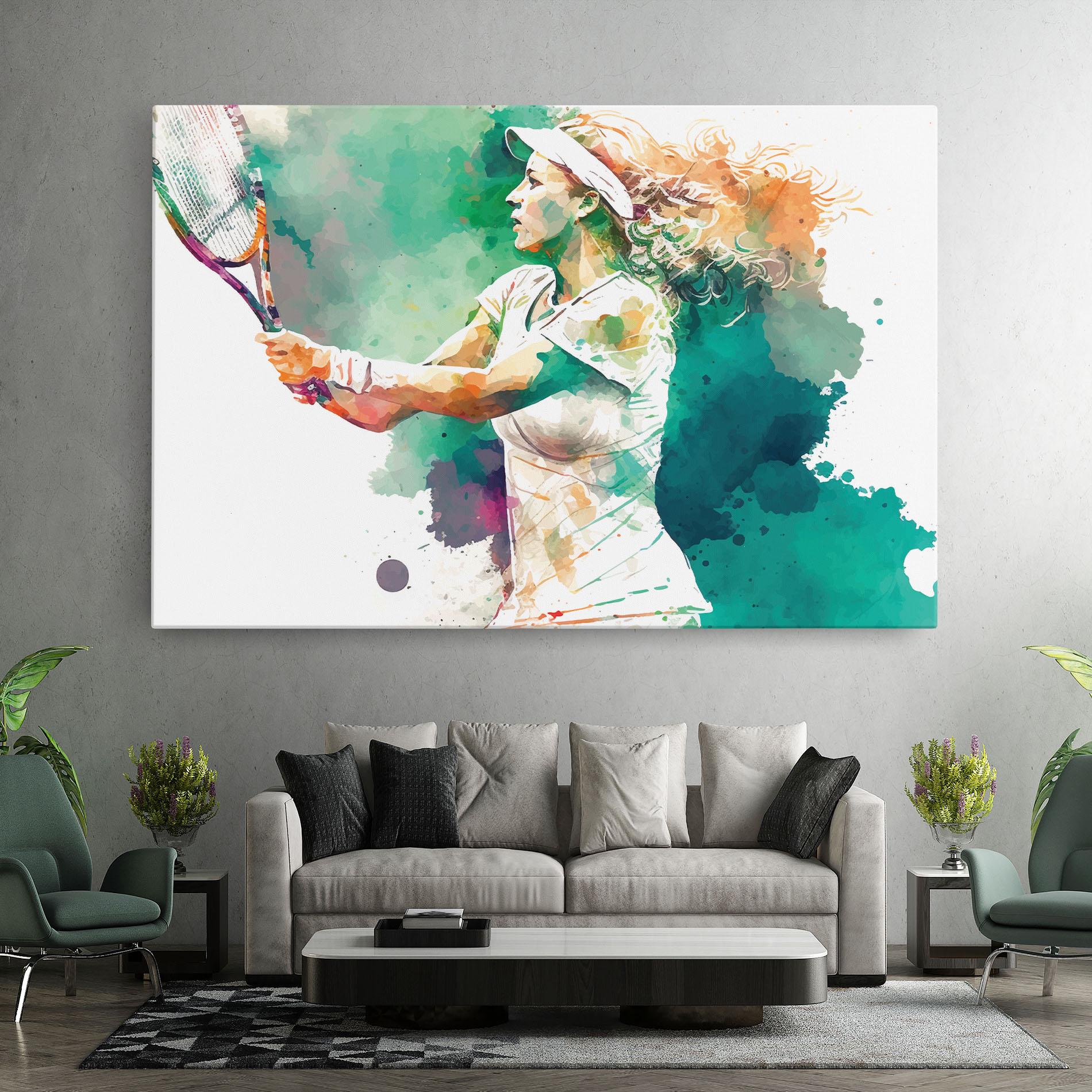 Vászonkép Green Art Tennis mockup 7