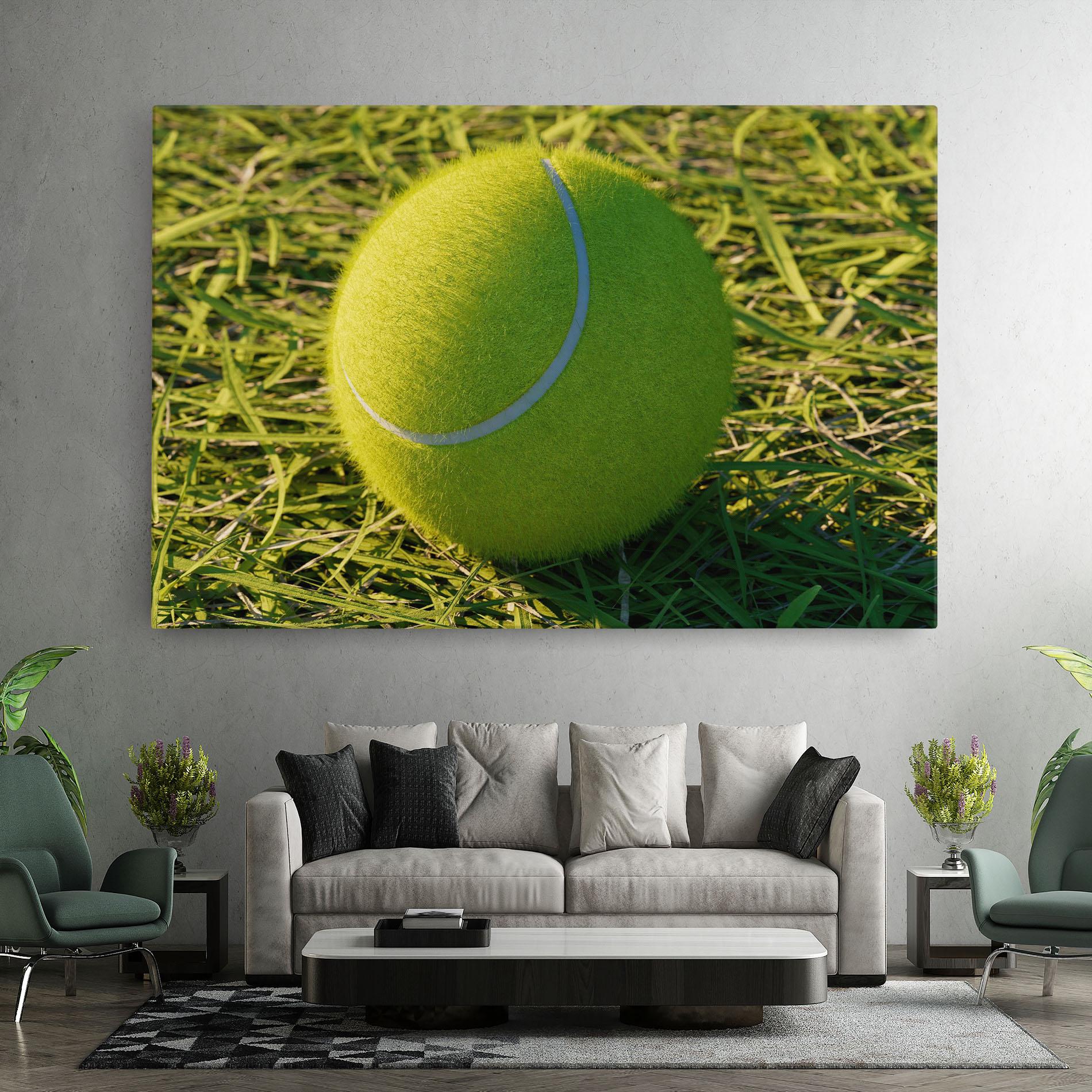 Vászonkép Green Tennis Ball mockup 7