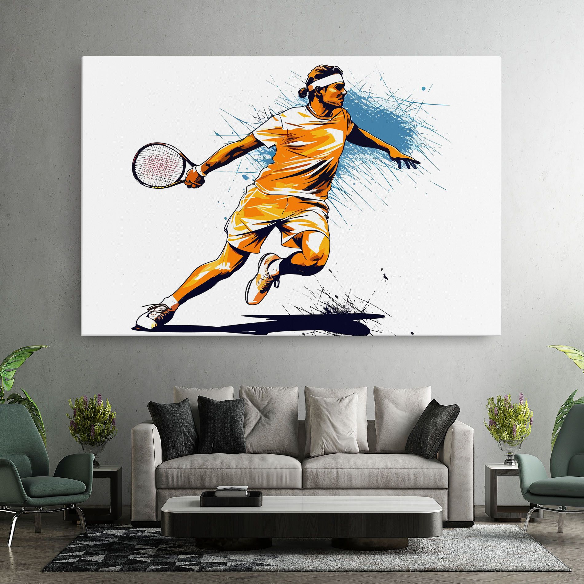 Orange Blue Tennis mockup 7