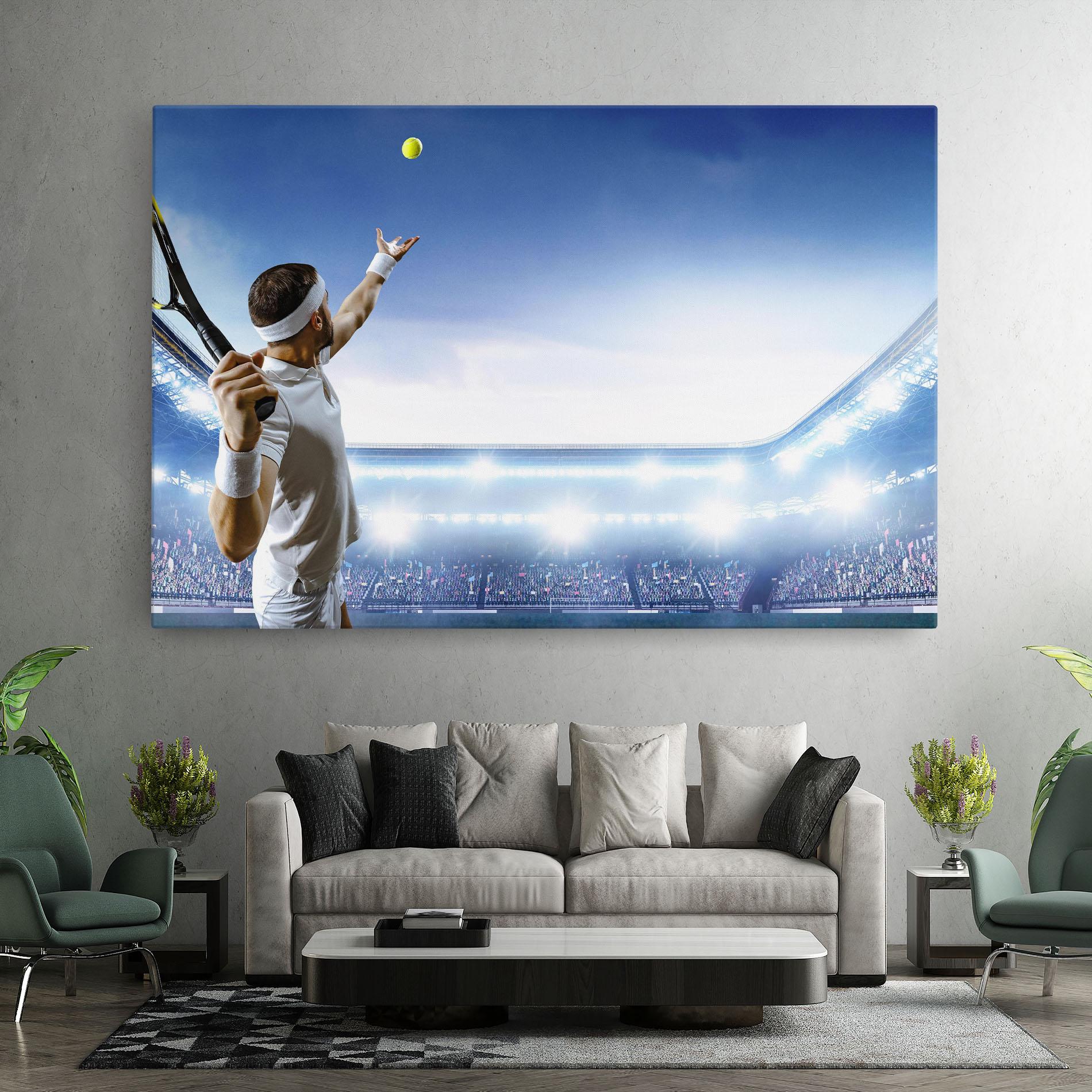 Vászonkép Stadium Tennis Player mockup 7