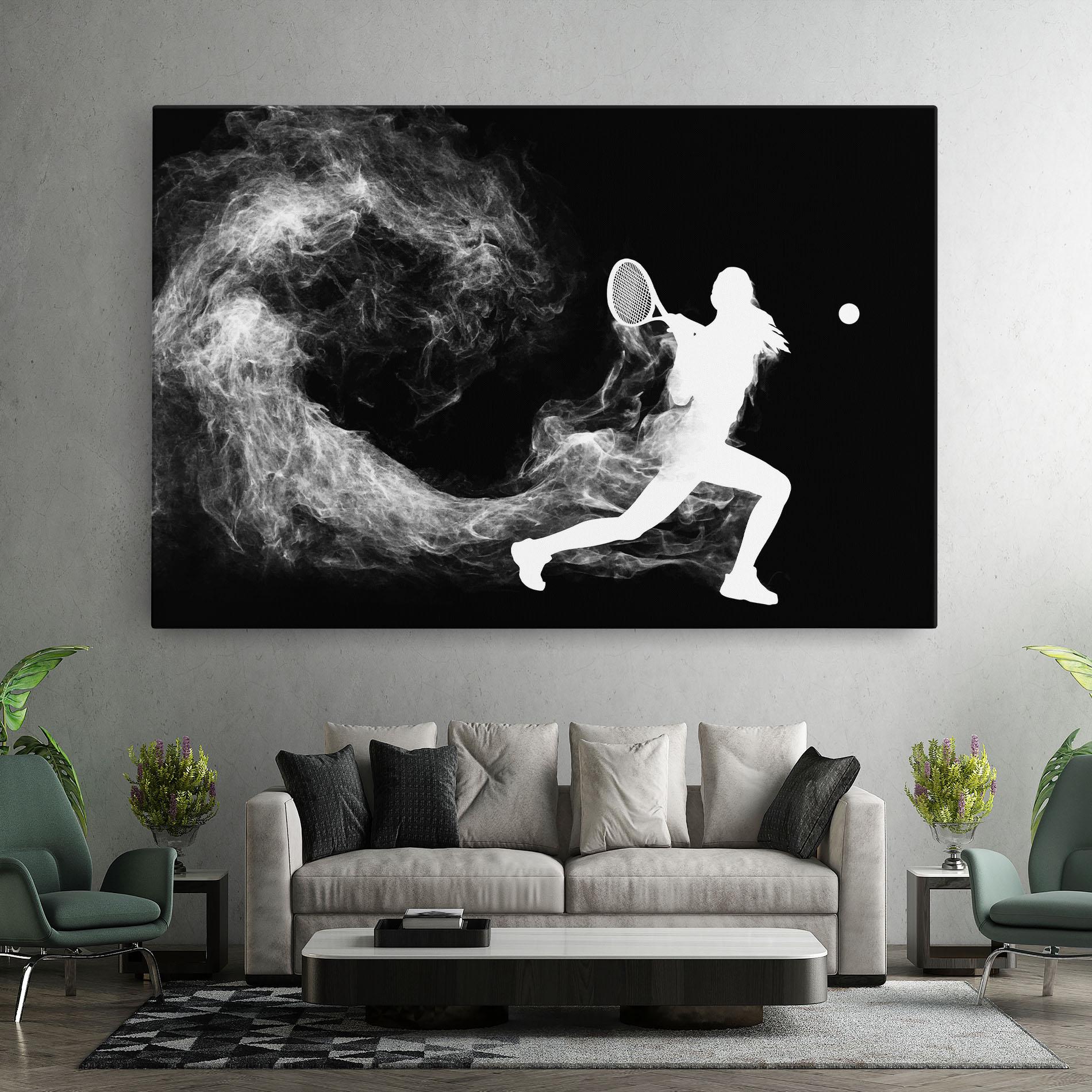 Vászonkép Tennis Spoke White mockup 7