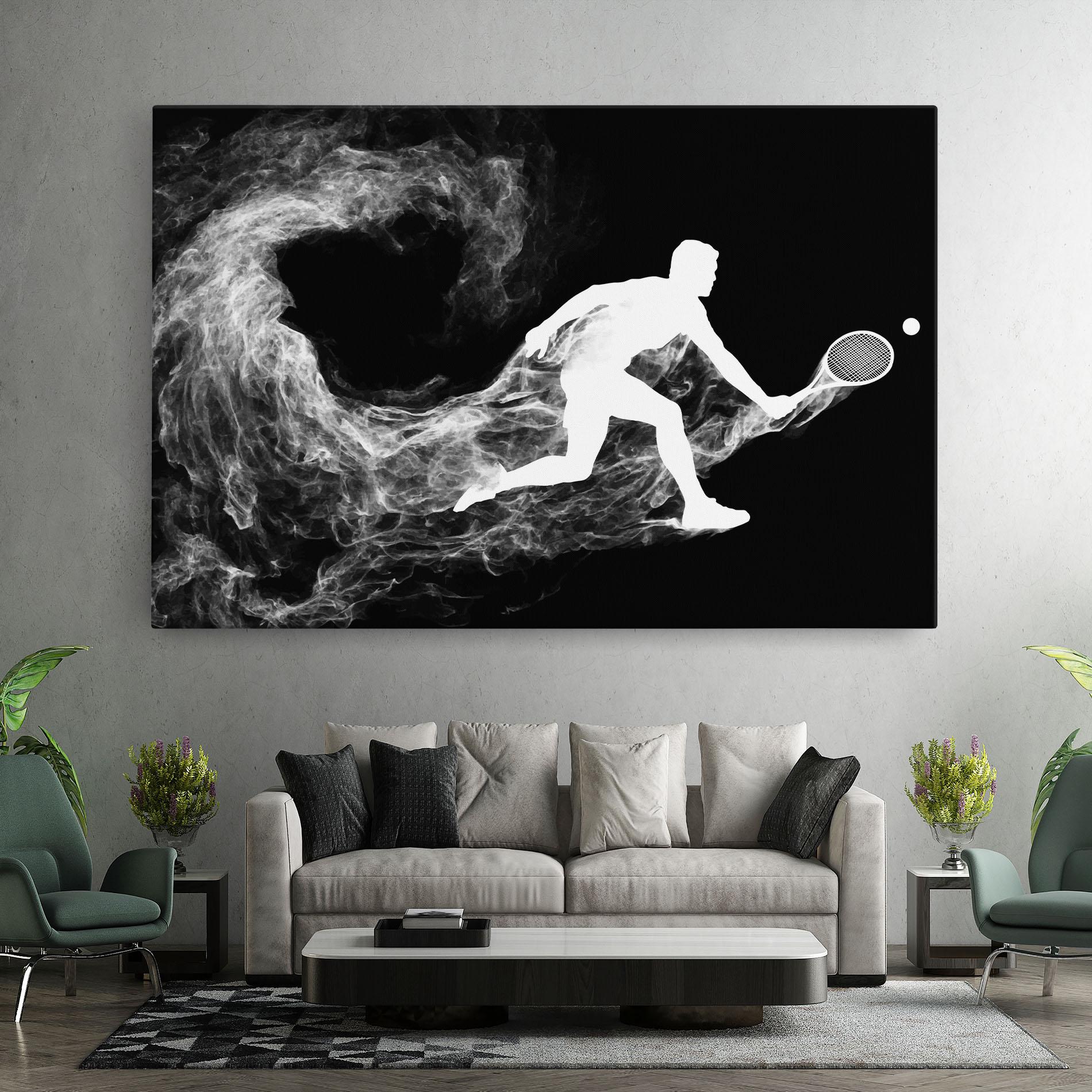 Vászonkép Tennis White Smoke mockup 7