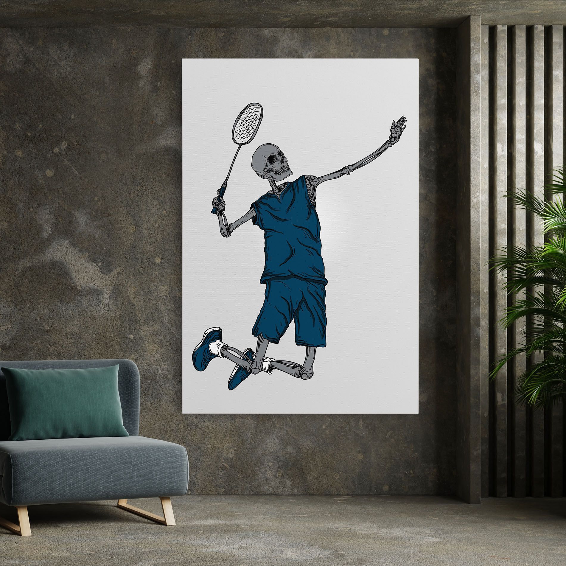 Blue Skull Tennis mockup 7