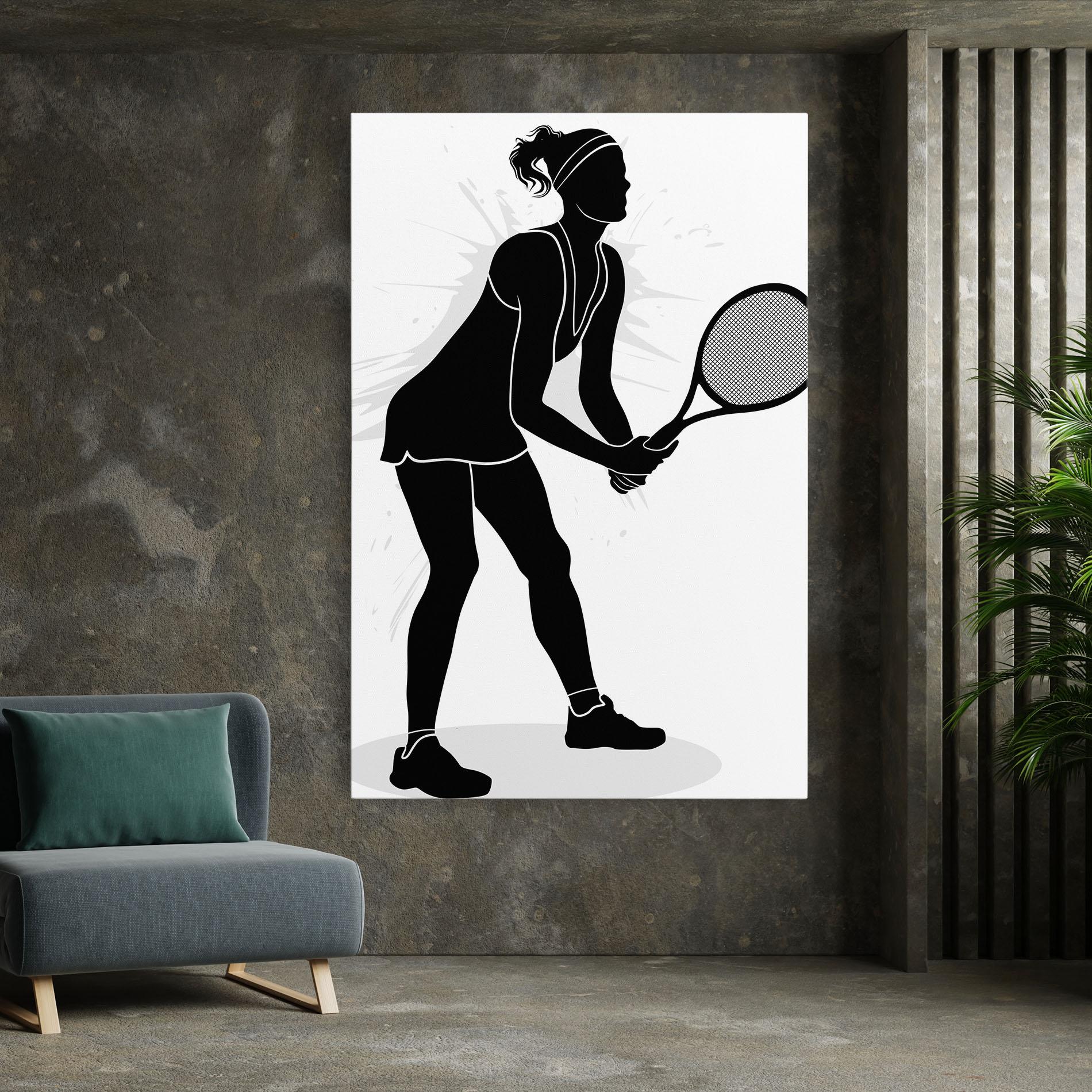 Vászonkép Female Tennis Player mockup 7