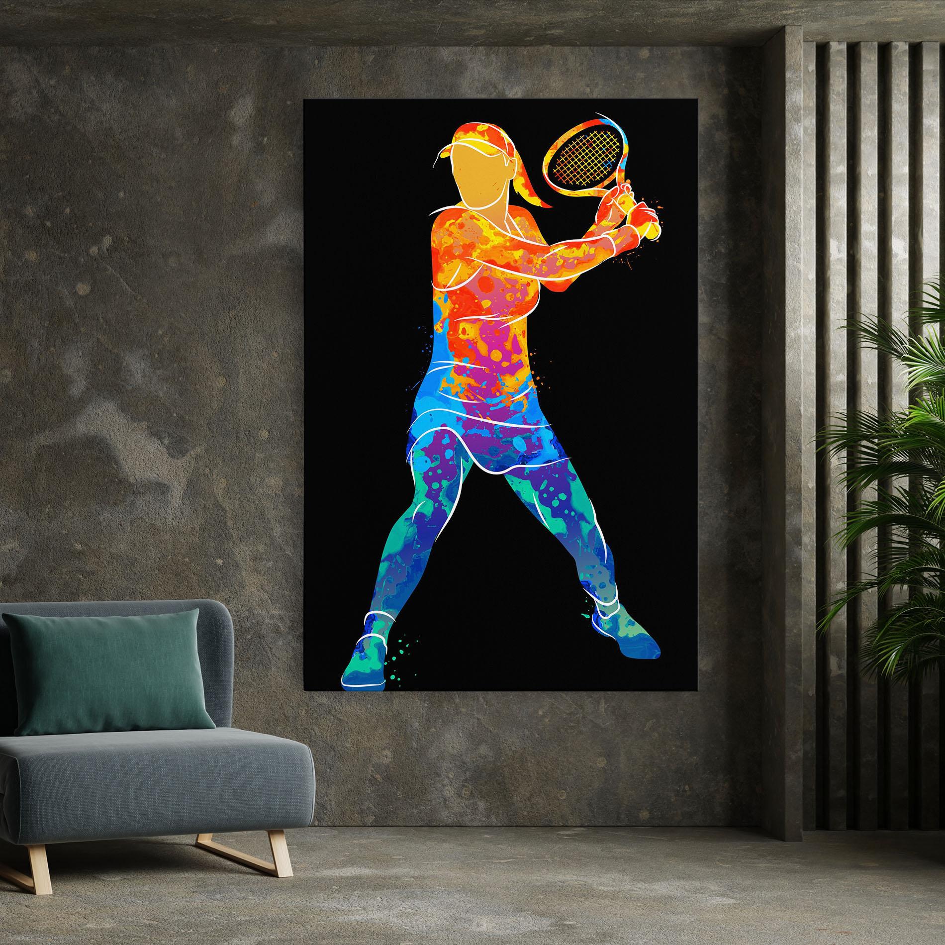 Vászonkép Green Orange Tennis mockup 7