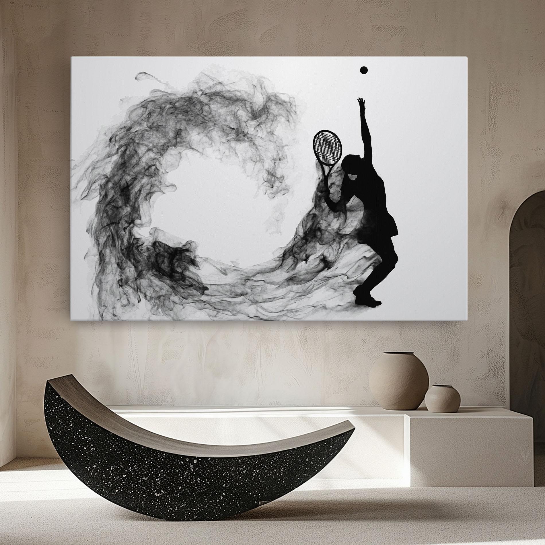 Vászonkép Black Tennis Smoke mockup 8