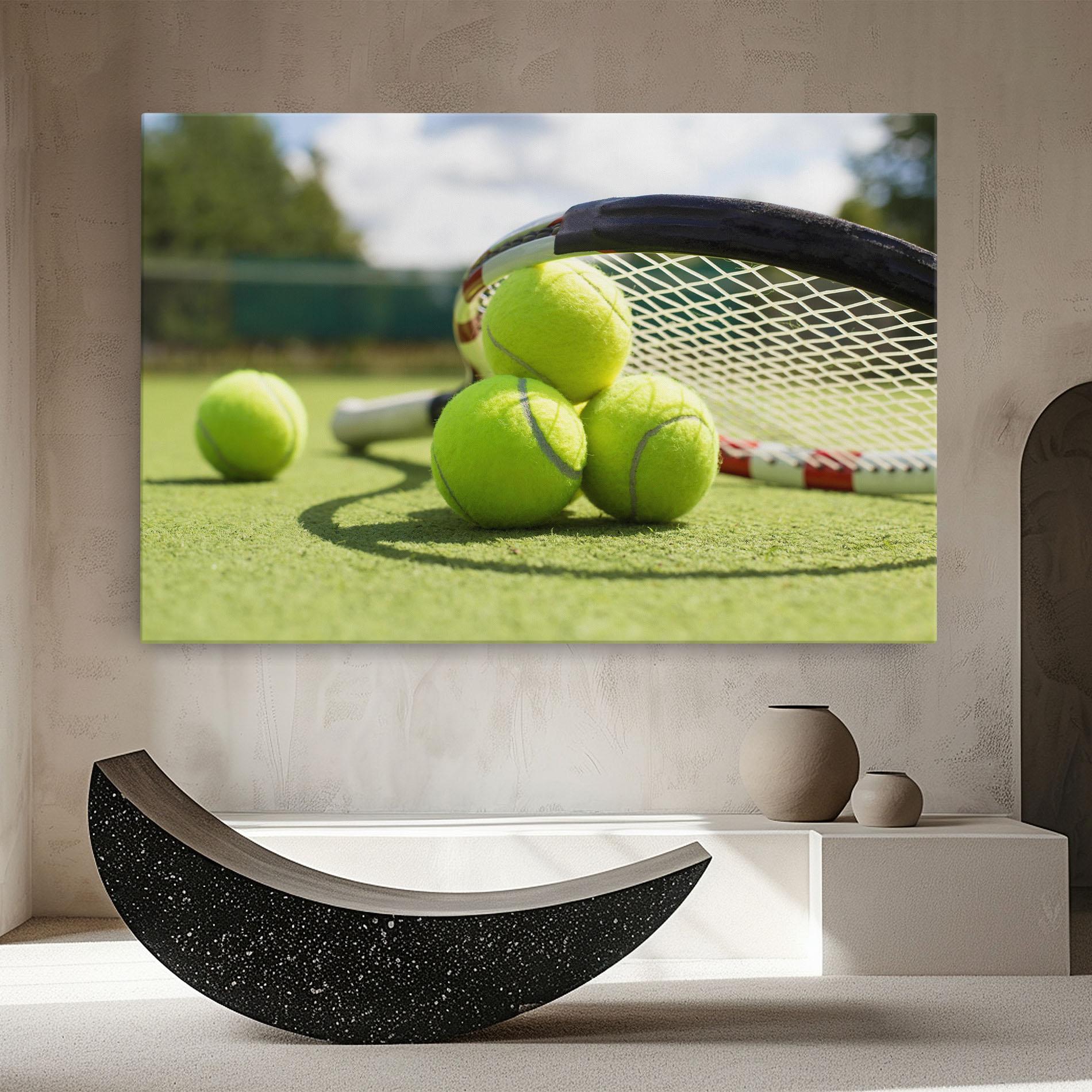 Vászonkép Grass Tennis Balls mockup 8