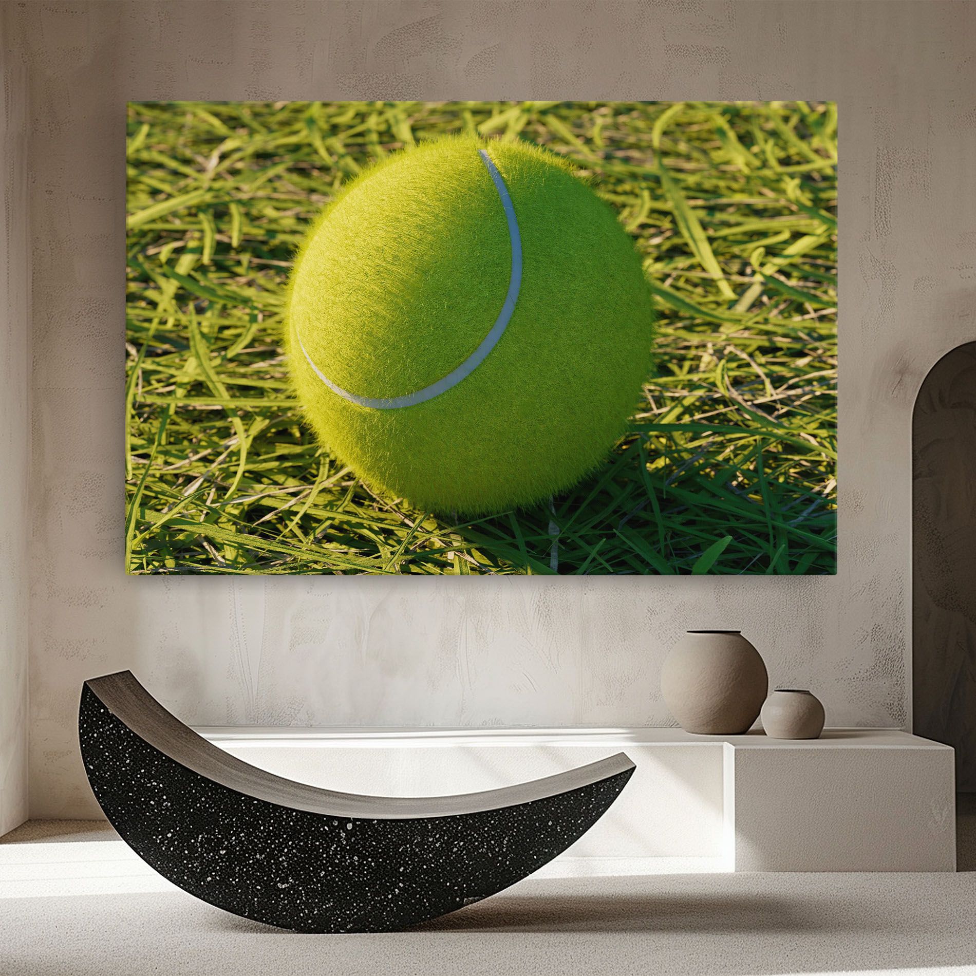 Green Tennis Ball mockup 8