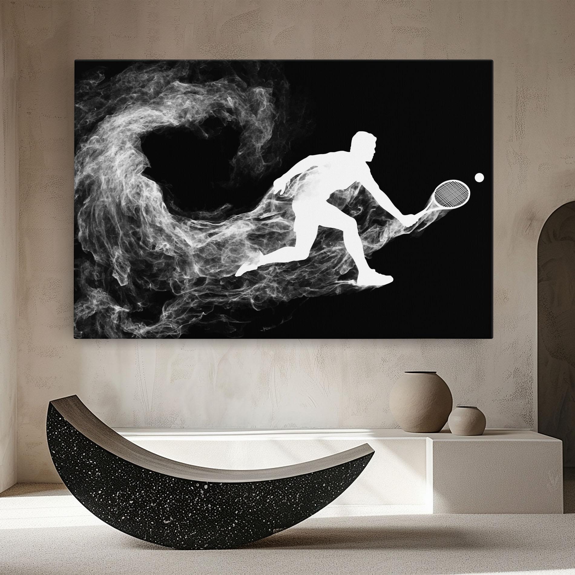 Vászonkép Tennis White Smoke mockup 8