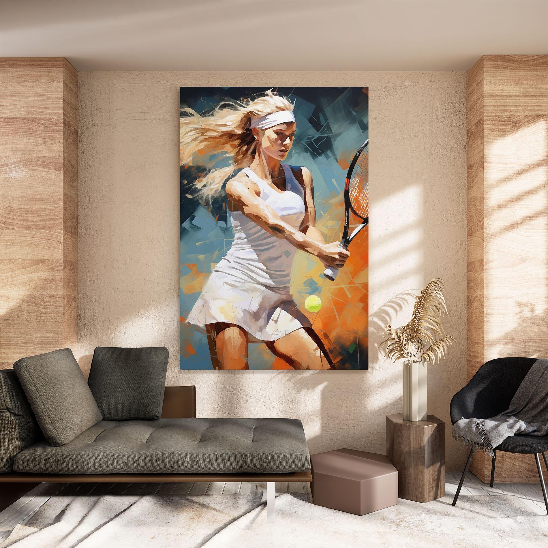 Vászonkép Blonde Tennis Girl mockup 8