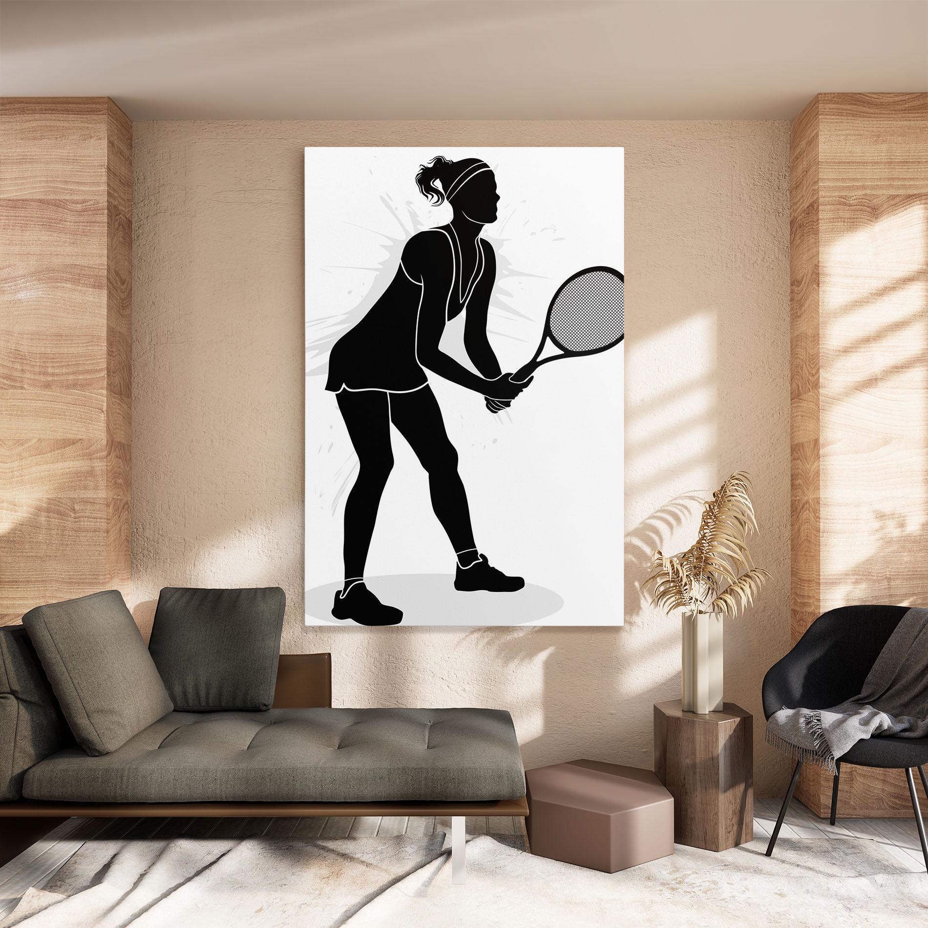 Vászonkép Female Tennis Player mockup 8