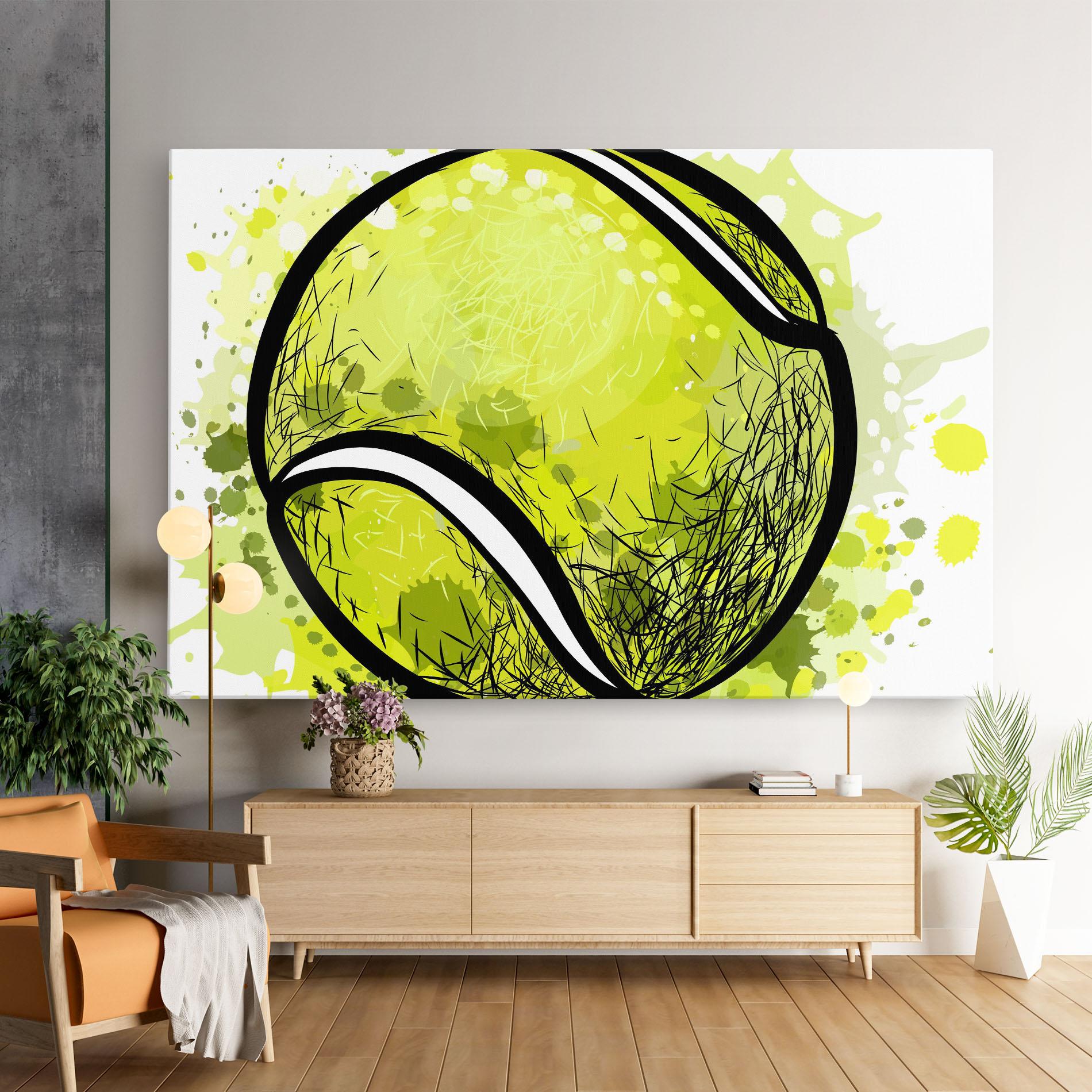 Vászonkép Big Tennis Ball mockup 9