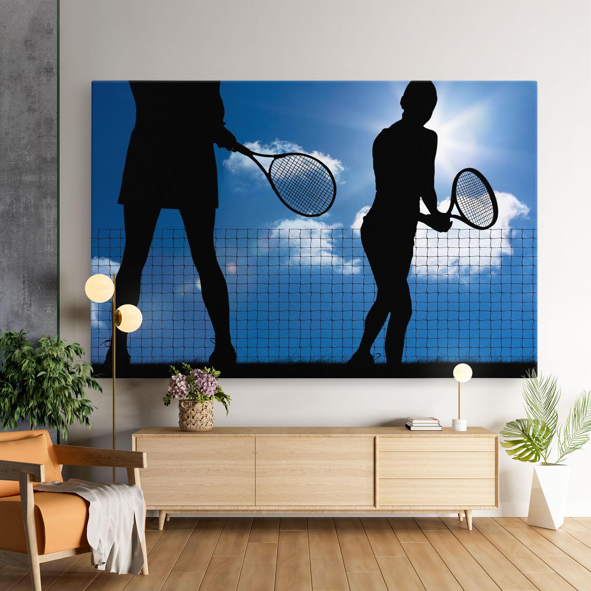 Vászonkép Blue Sky Tennis mockup 9