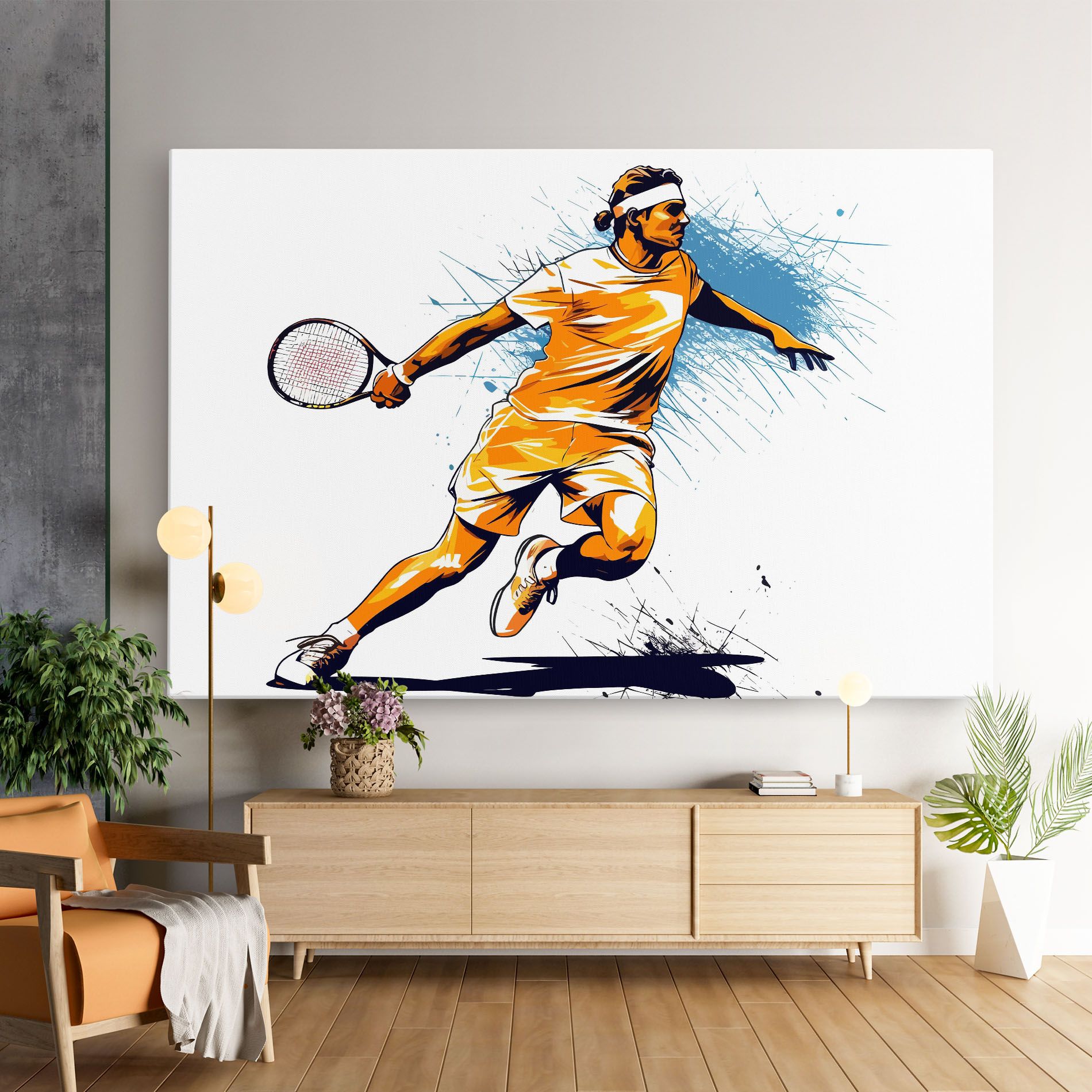 Orange Blue Tennis mockup 9