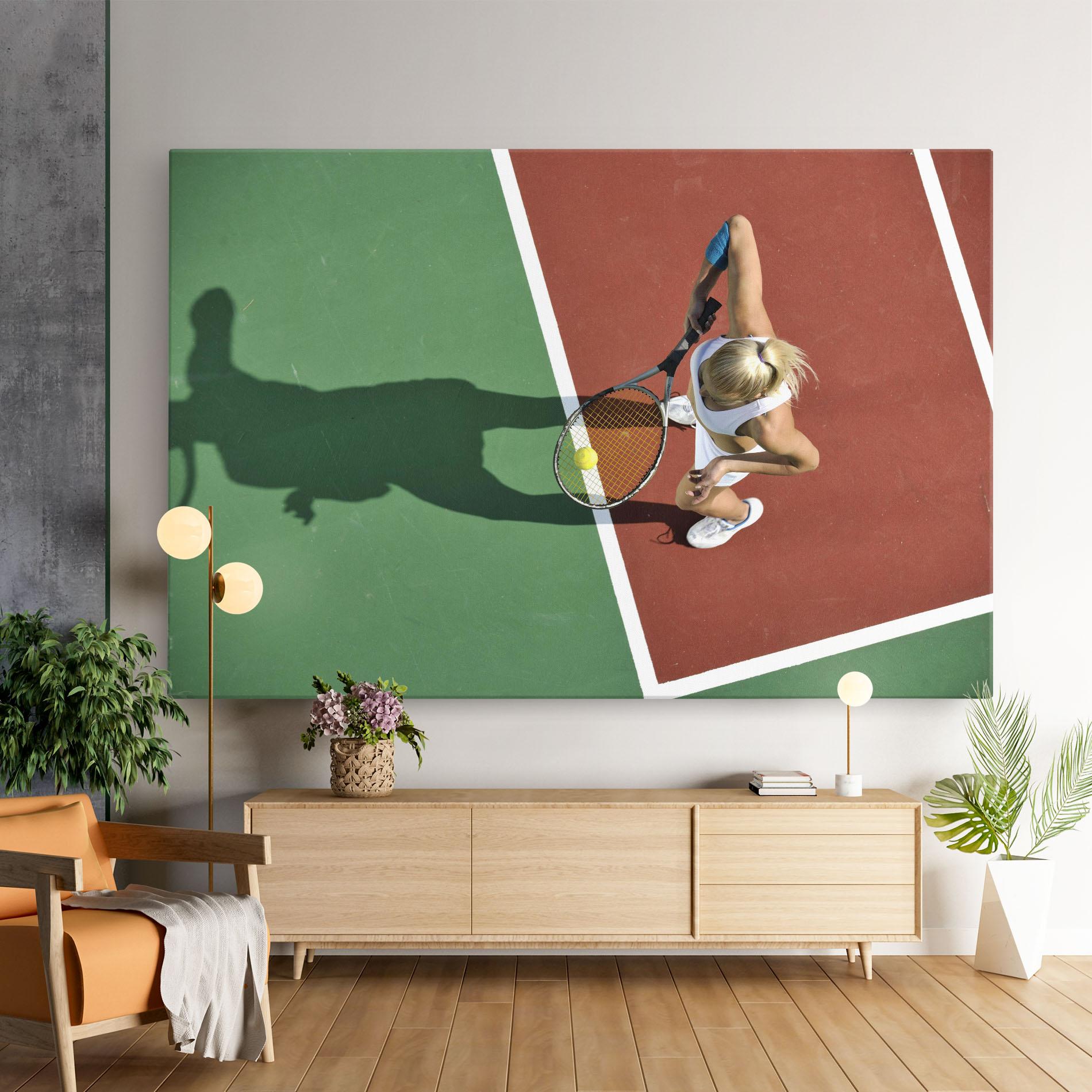 Vászonkép Outdoor Tennis mockup 9