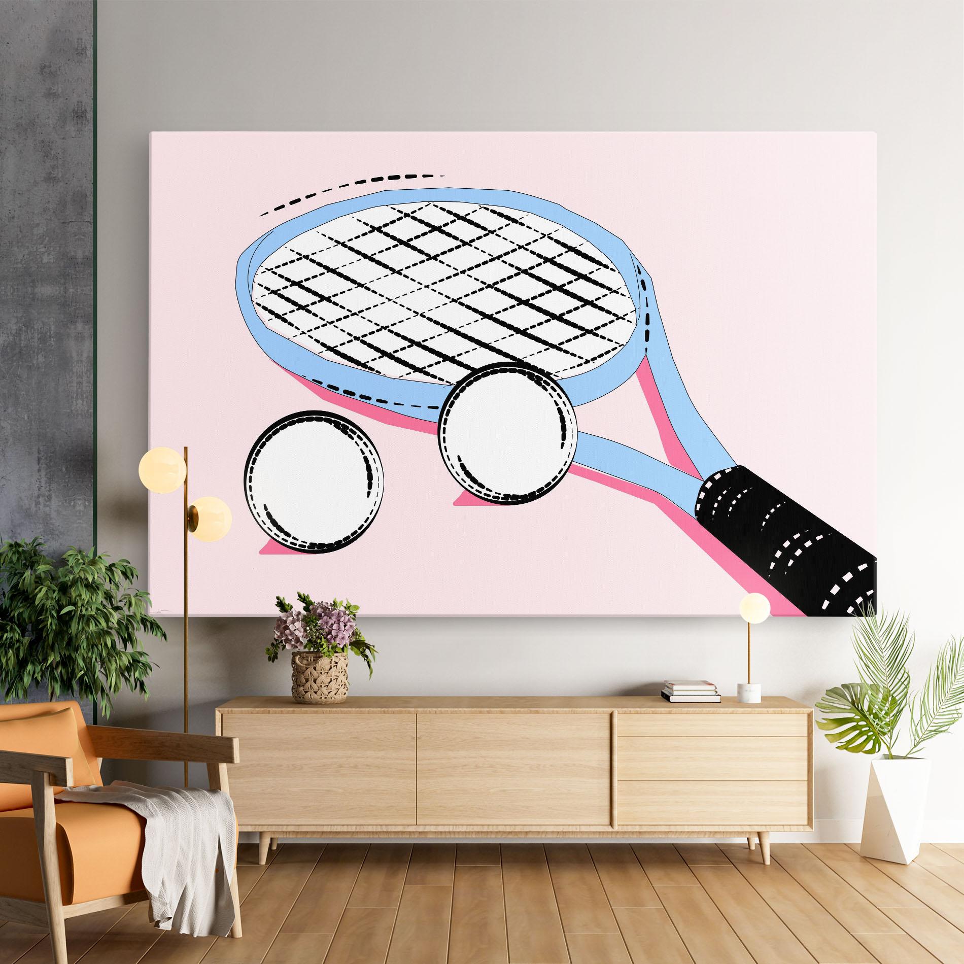 Vászonkép Pink Tennis mockup 9
