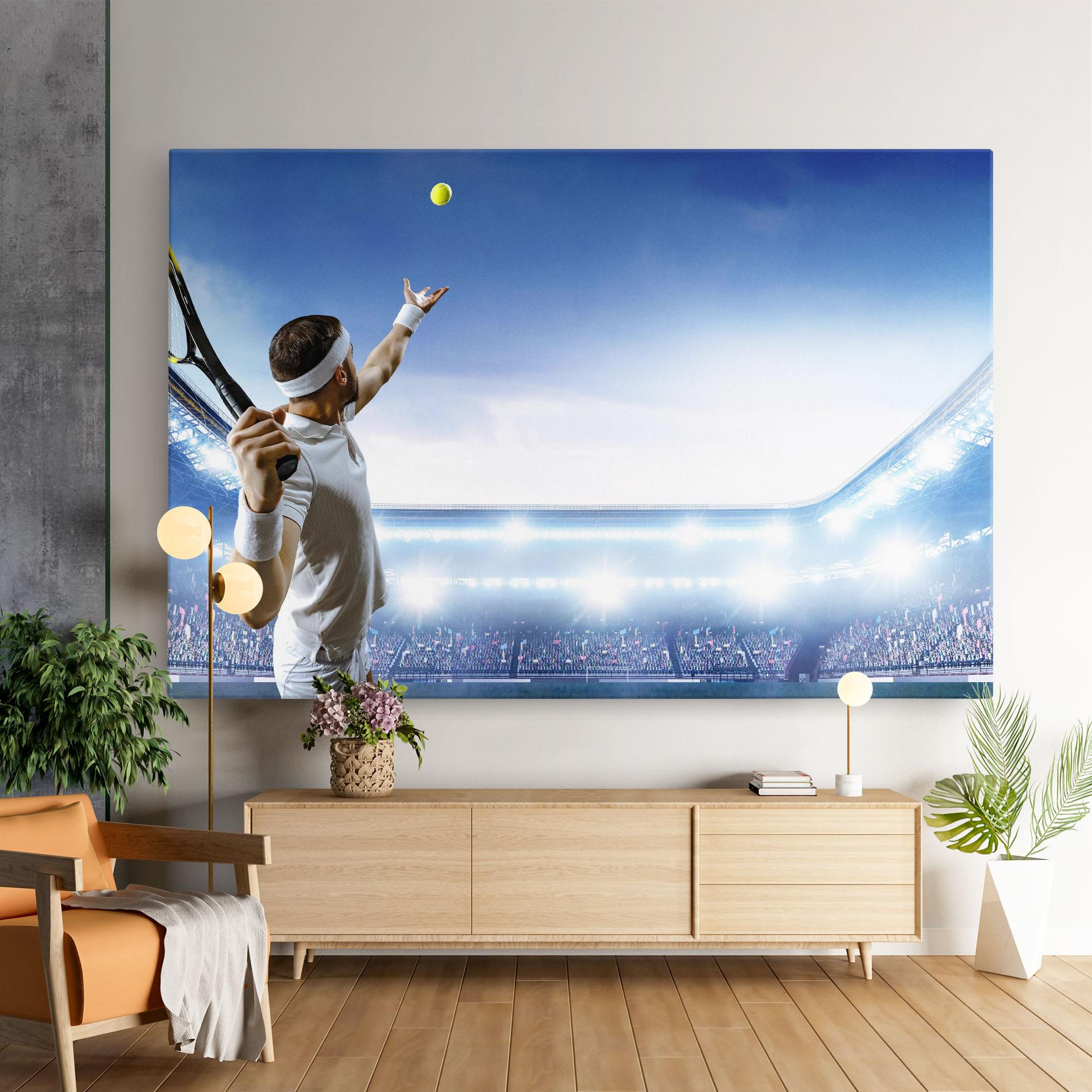 Vászonkép Stadium Tennis Player mockup 9