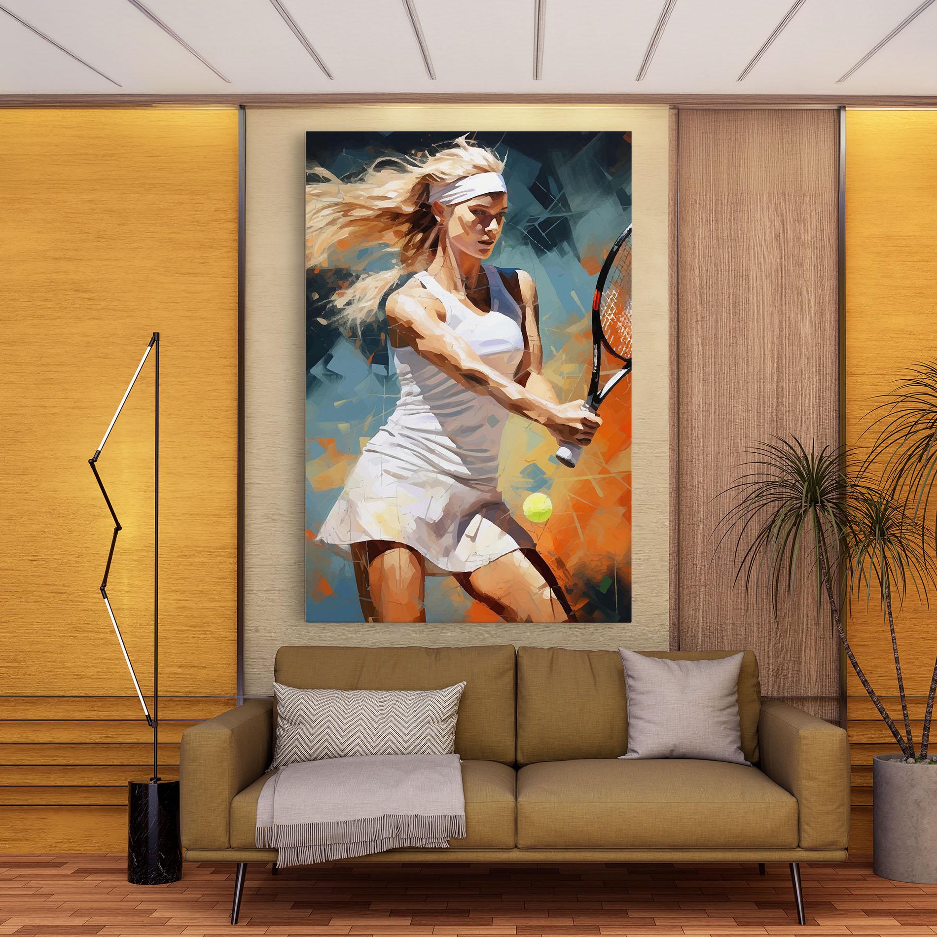 Vászonkép Blonde Tennis Girl mockup 9