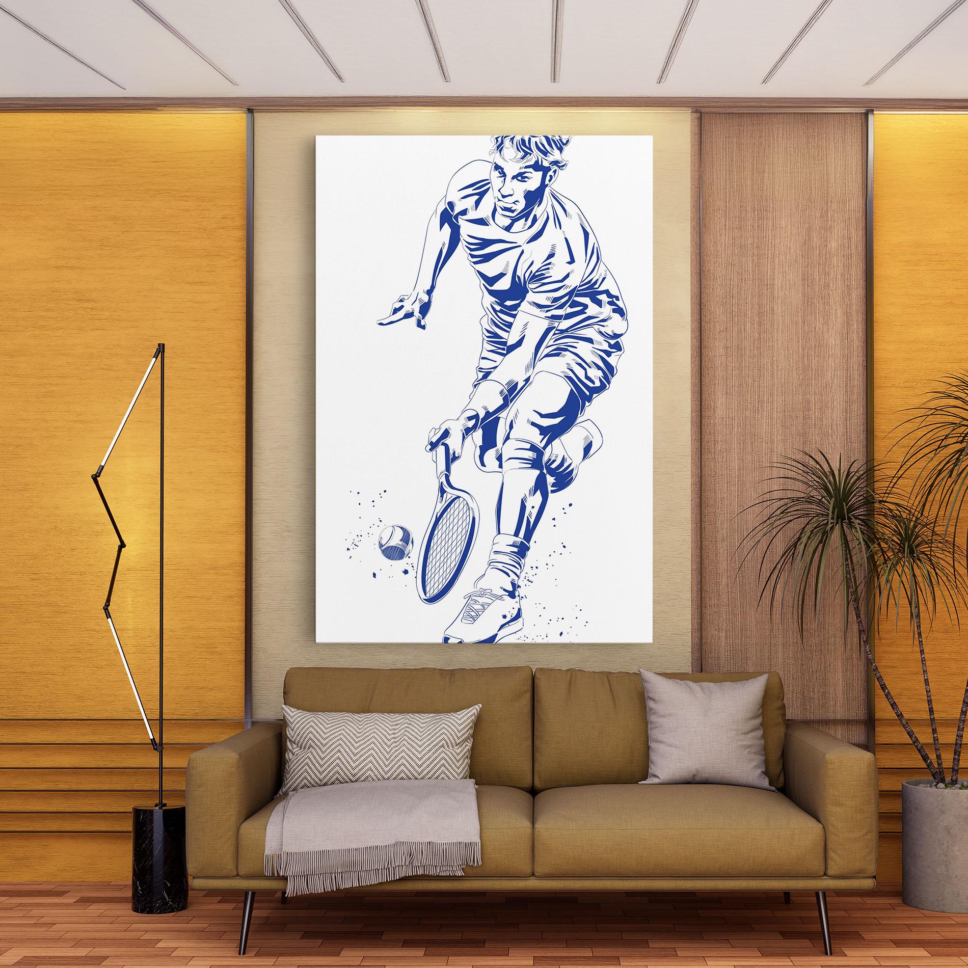 Vászonkép Blue Tennis mockup 9