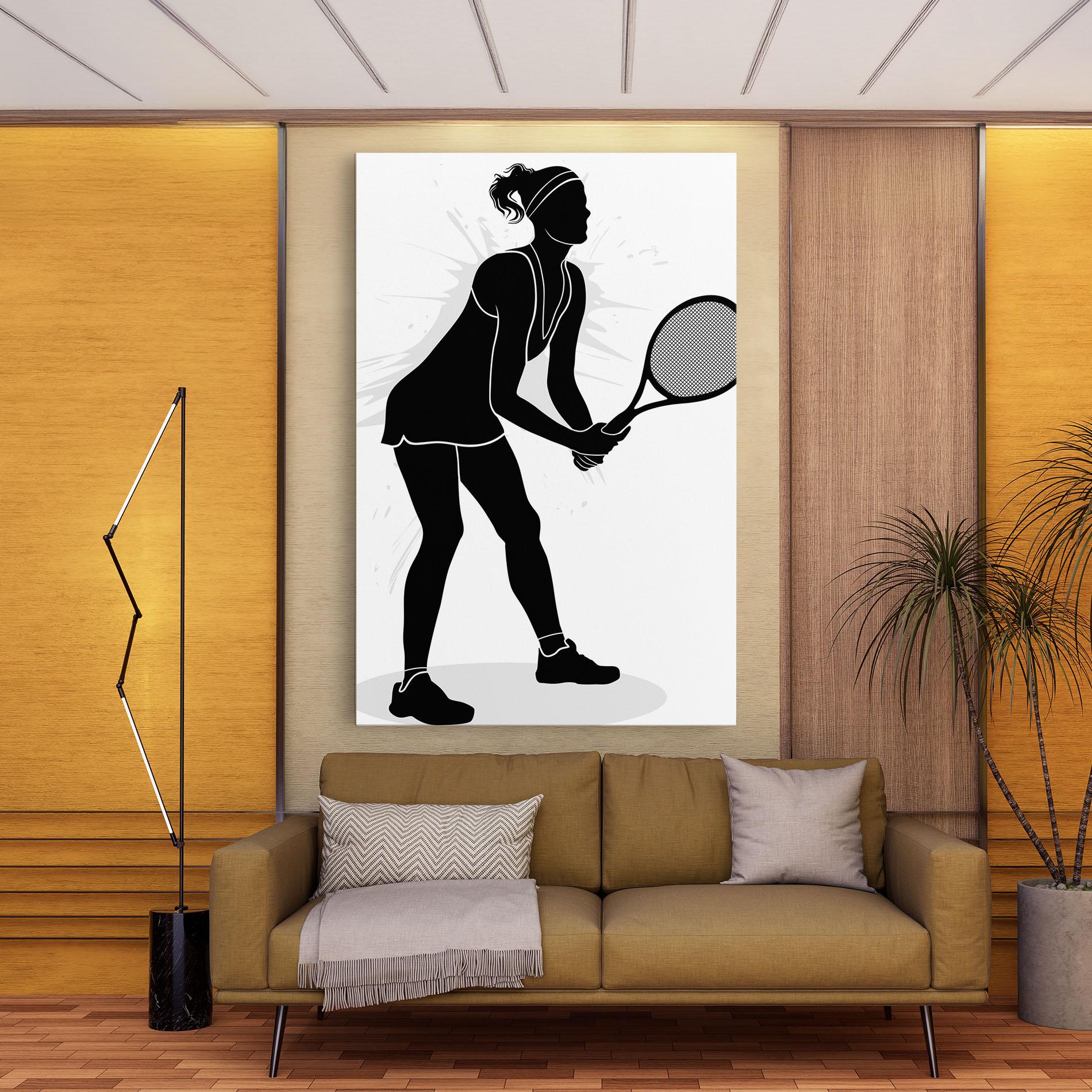 Vászonkép Female Tennis Player mockup 9
