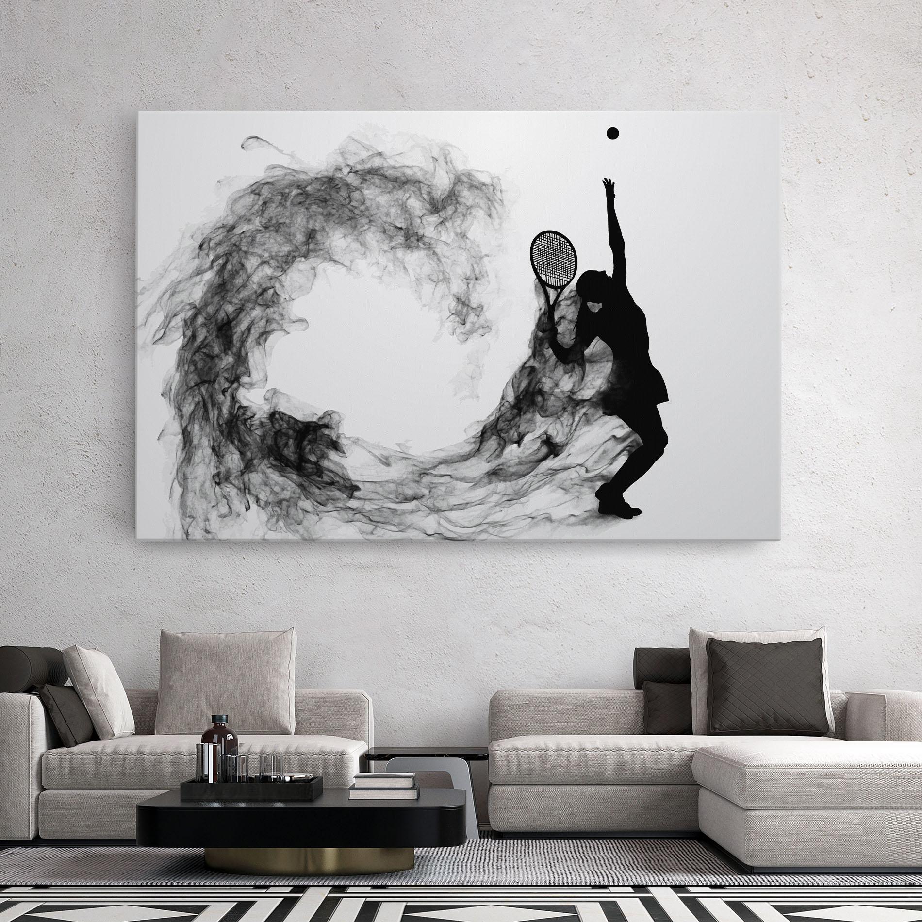Vászonkép Black Tennis Smoke mockup 2