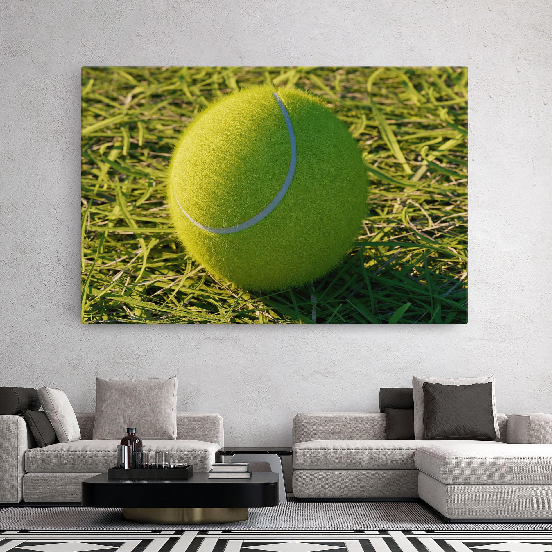Vászonkép Green Tennis Ball mockup 2