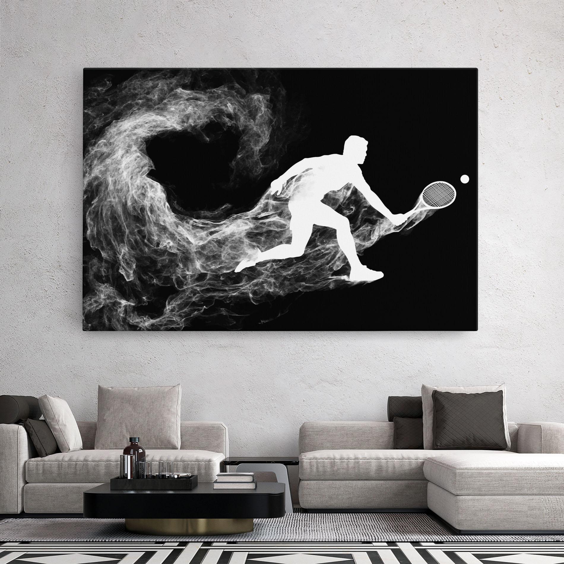 Vászonkép Tennis White Smoke mockup 2