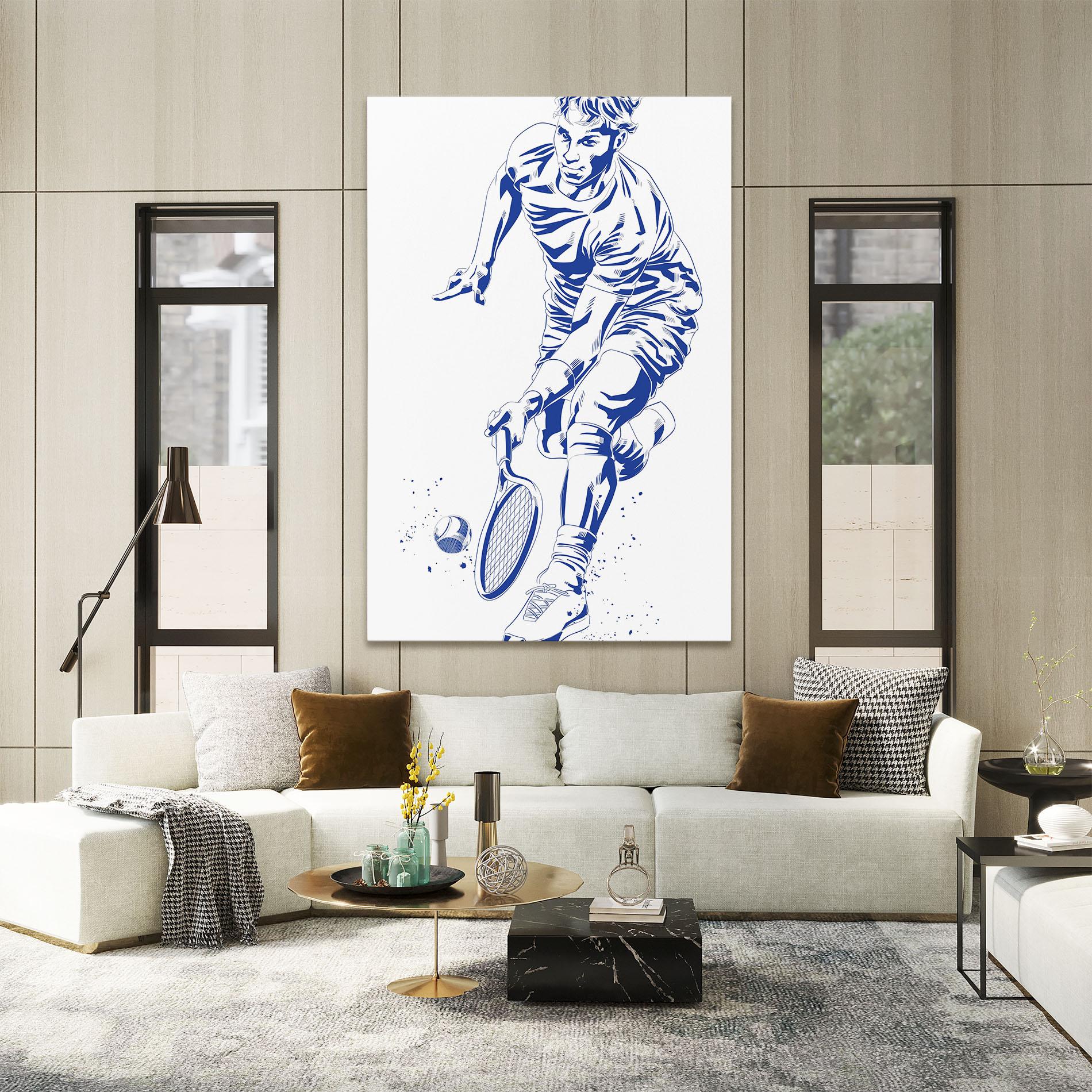 Vászonkép Blue Tennis mockup 2