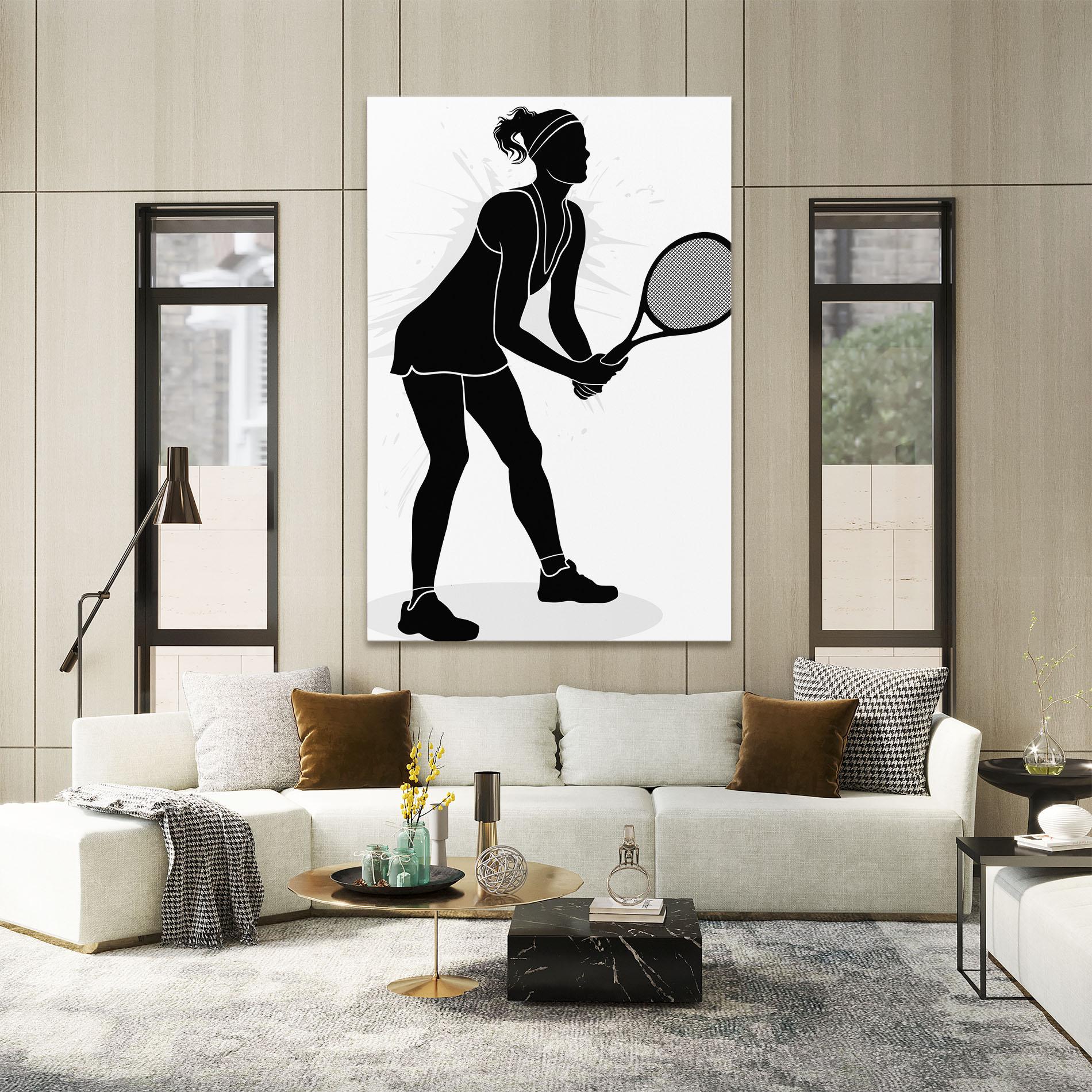 Vászonkép Female Tennis Player mockup 2