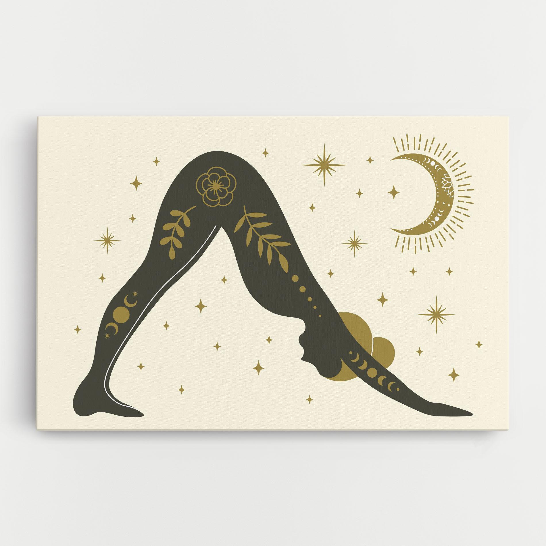 Vászonkép Adho Mukha mockup 0