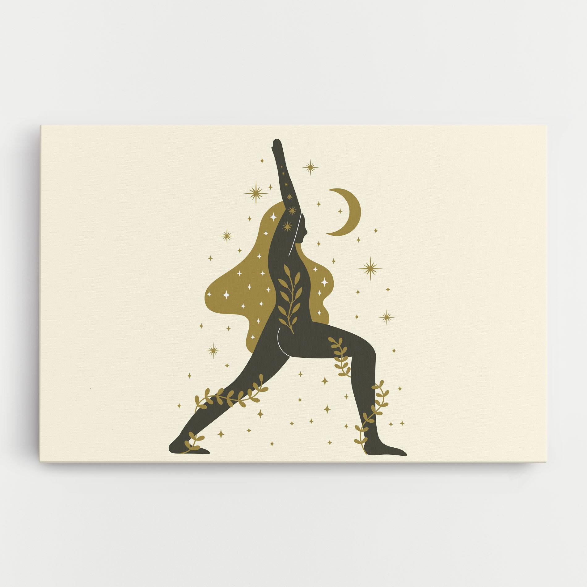 Vászonkép Chandrasana mockup 0