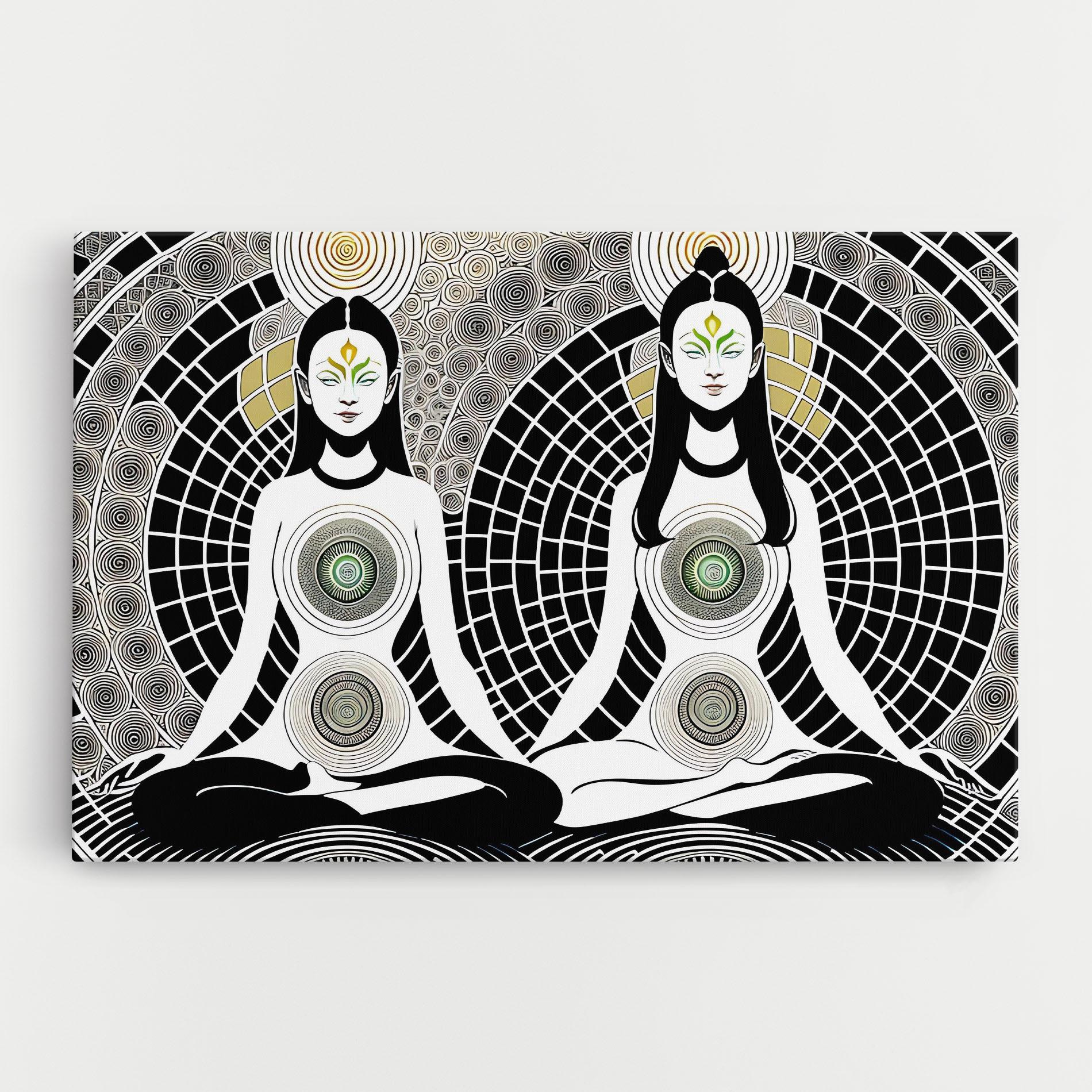 Vászonkép Clolorful Meditation mockup 0