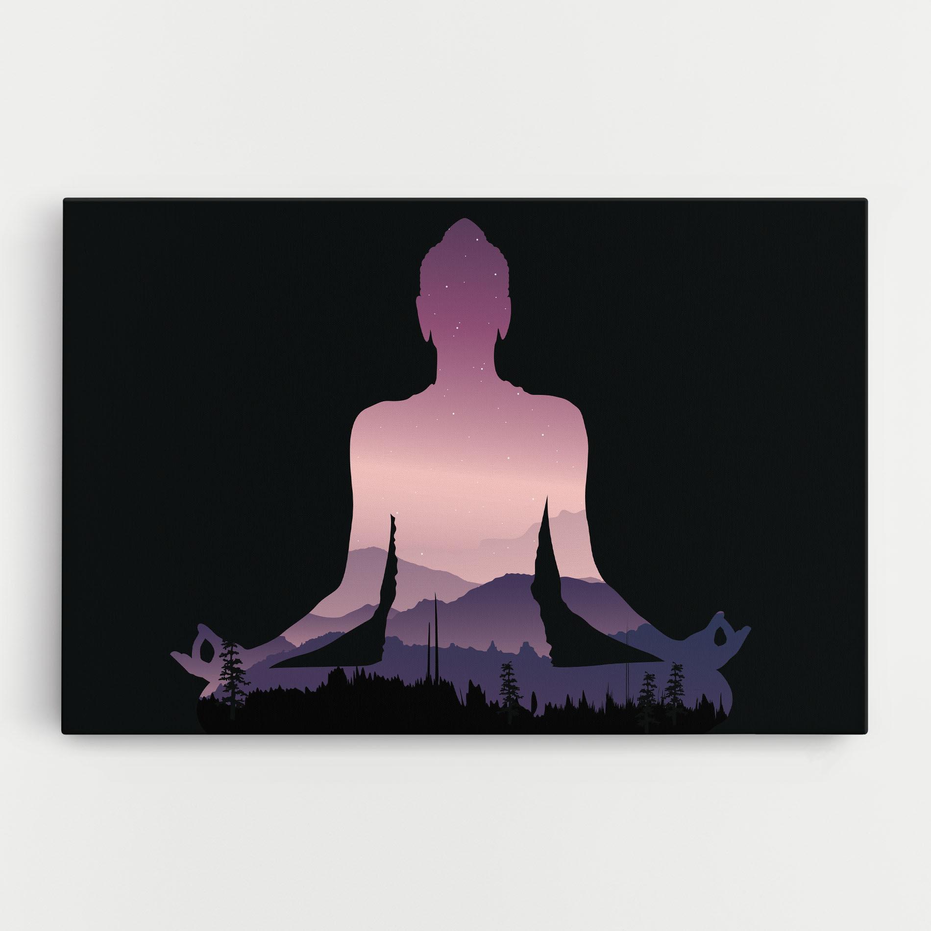 Vászonkép Forest Star Yoga mockup 0