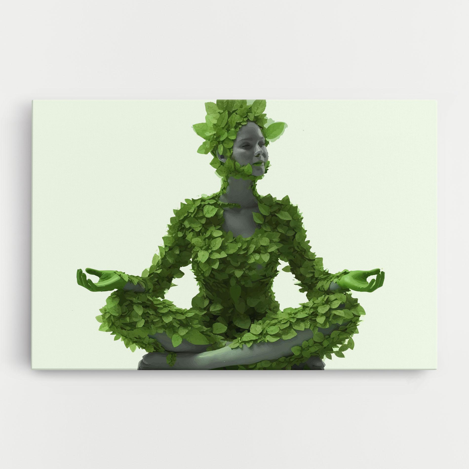 Vászonkép Nature Yoga mockup 0