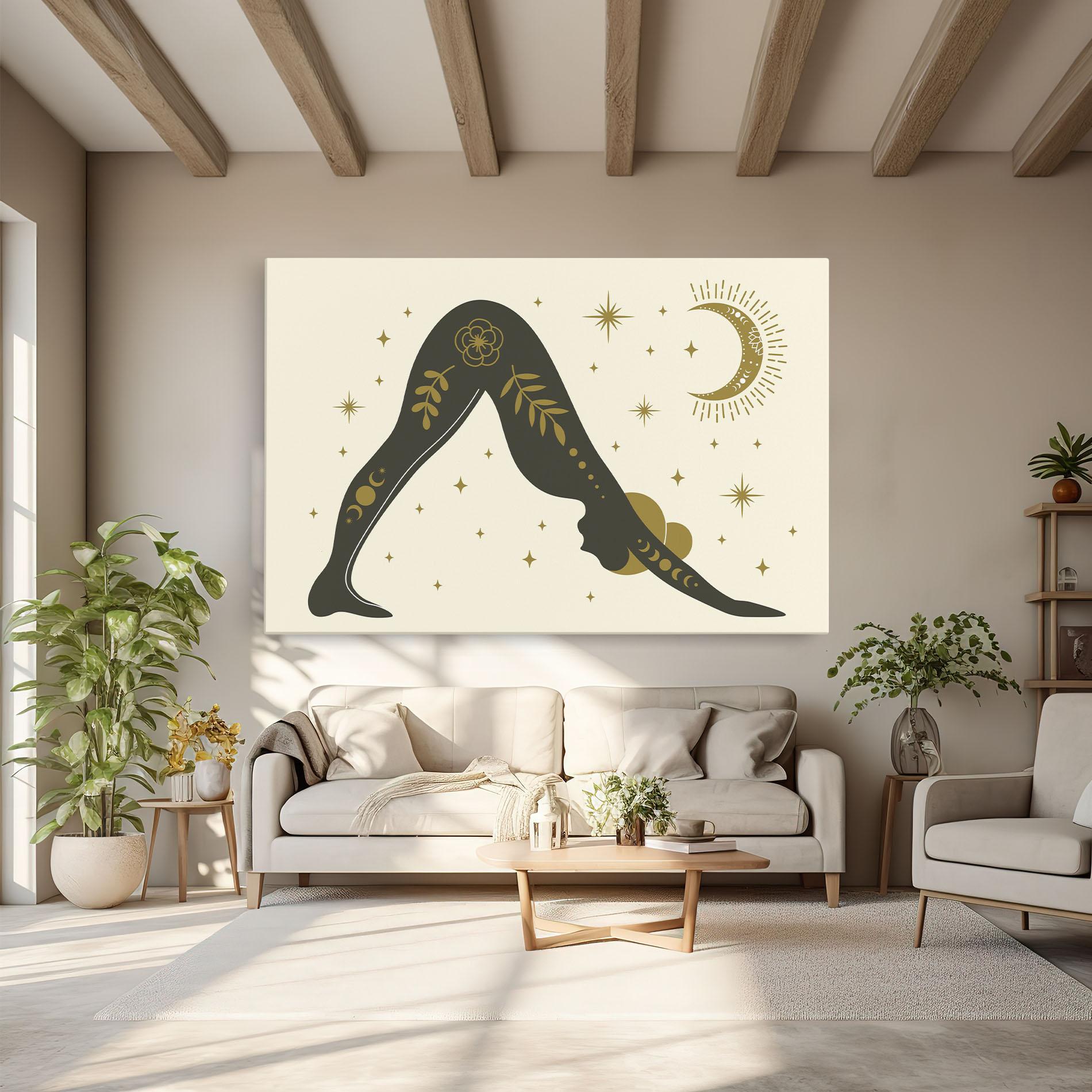 Vászonkép Adho Mukha mockup 6