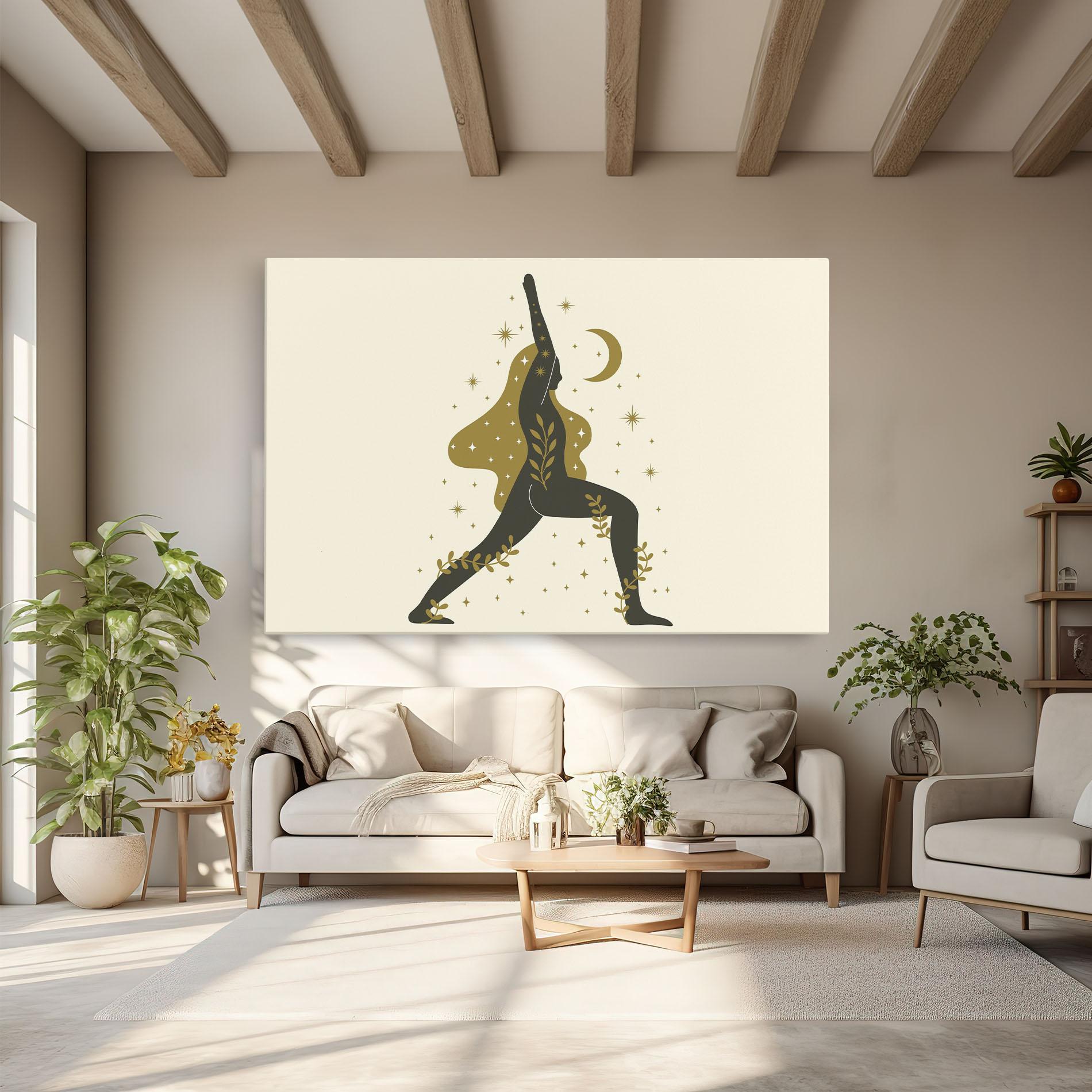 Vászonkép Chandrasana mockup 6