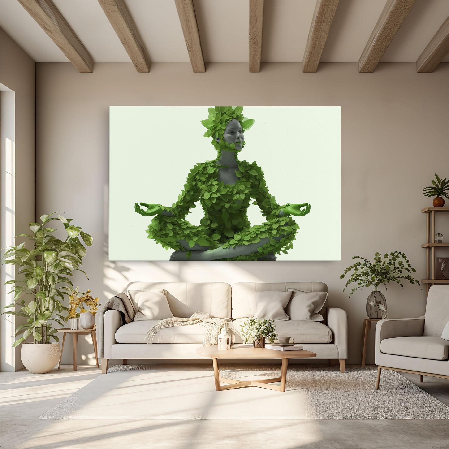 Vászonkép Nature Yoga mockup 6